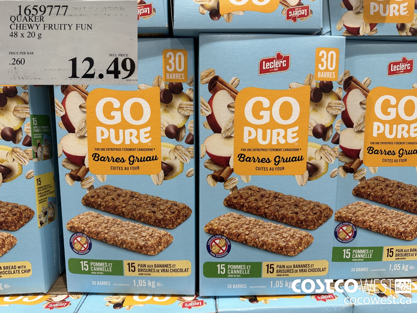 1659777 QUAKER CHEWY FRUIT FUN 48 X 20 G $12.49