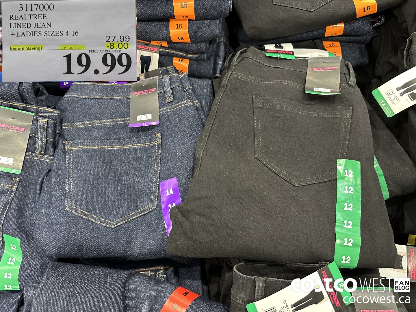 3117000 REALTREE LINED JEAN LADIES SIZES 4-16 ($8.00 INSTANT SAVINGS EXPIRES ON 2023-12-31) $19.99