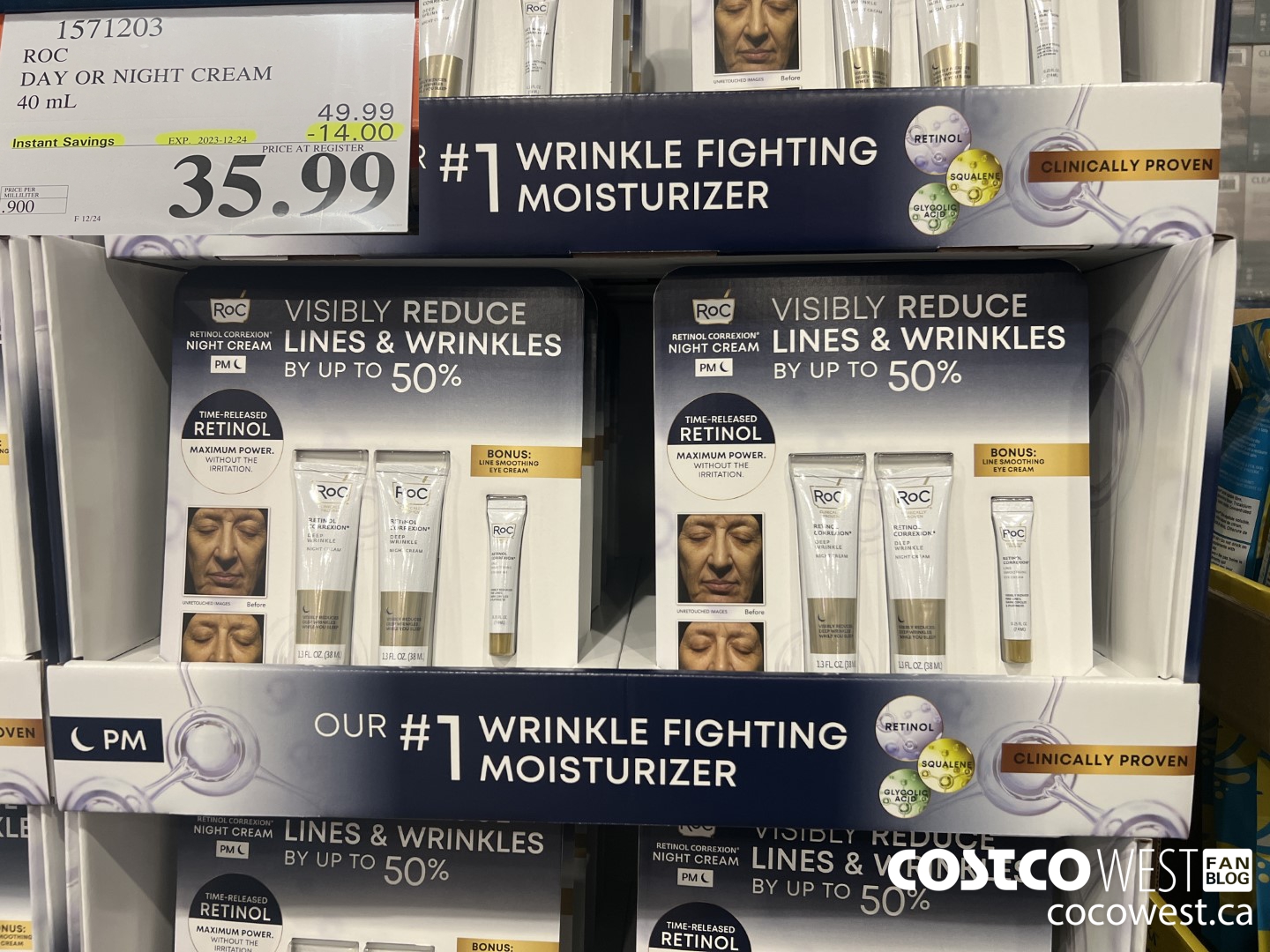 1571203 ROC DAY OR NIGHT CREAM 40ML ($14.00 INSTANT SAVINGS EXPIRES ON 2023-12-24) $35.99