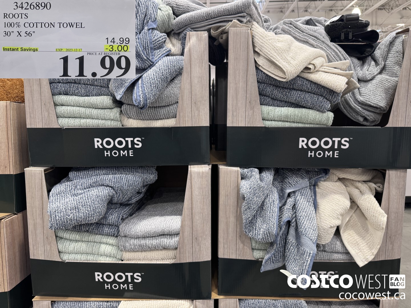 3426890 ROOTS 100% COTTON TOWEL 30
