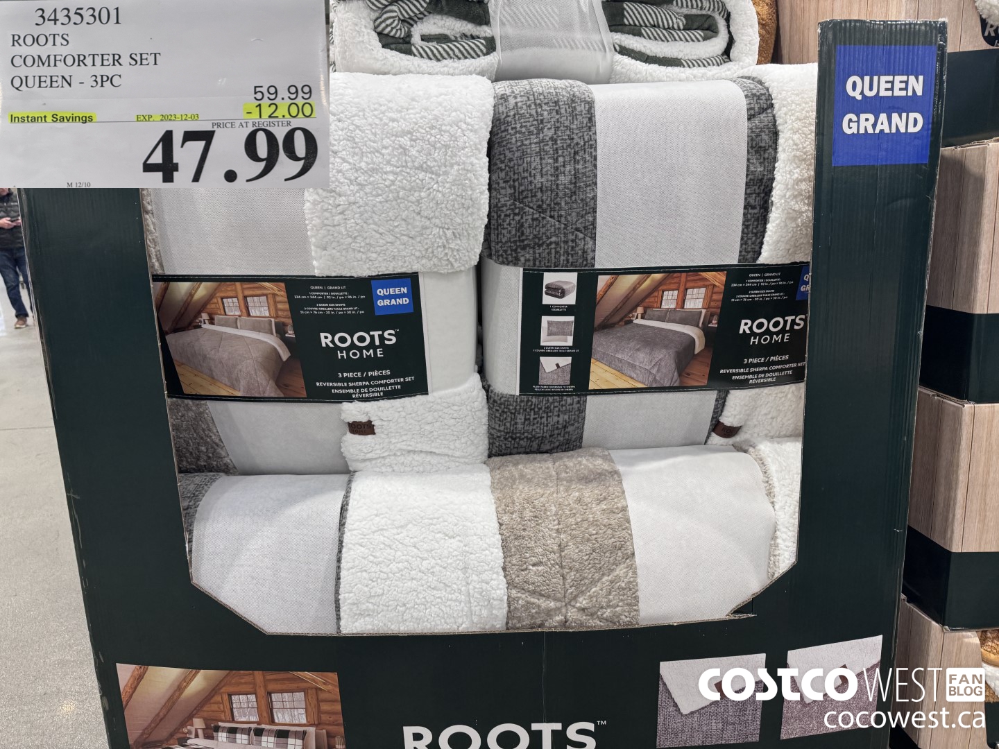 3435301 ROOTS COMFORTER SET QUEEN 3PC ($12.00 INSTANT SAVINGS EXPIRES ON 2023-12-03) $47.99