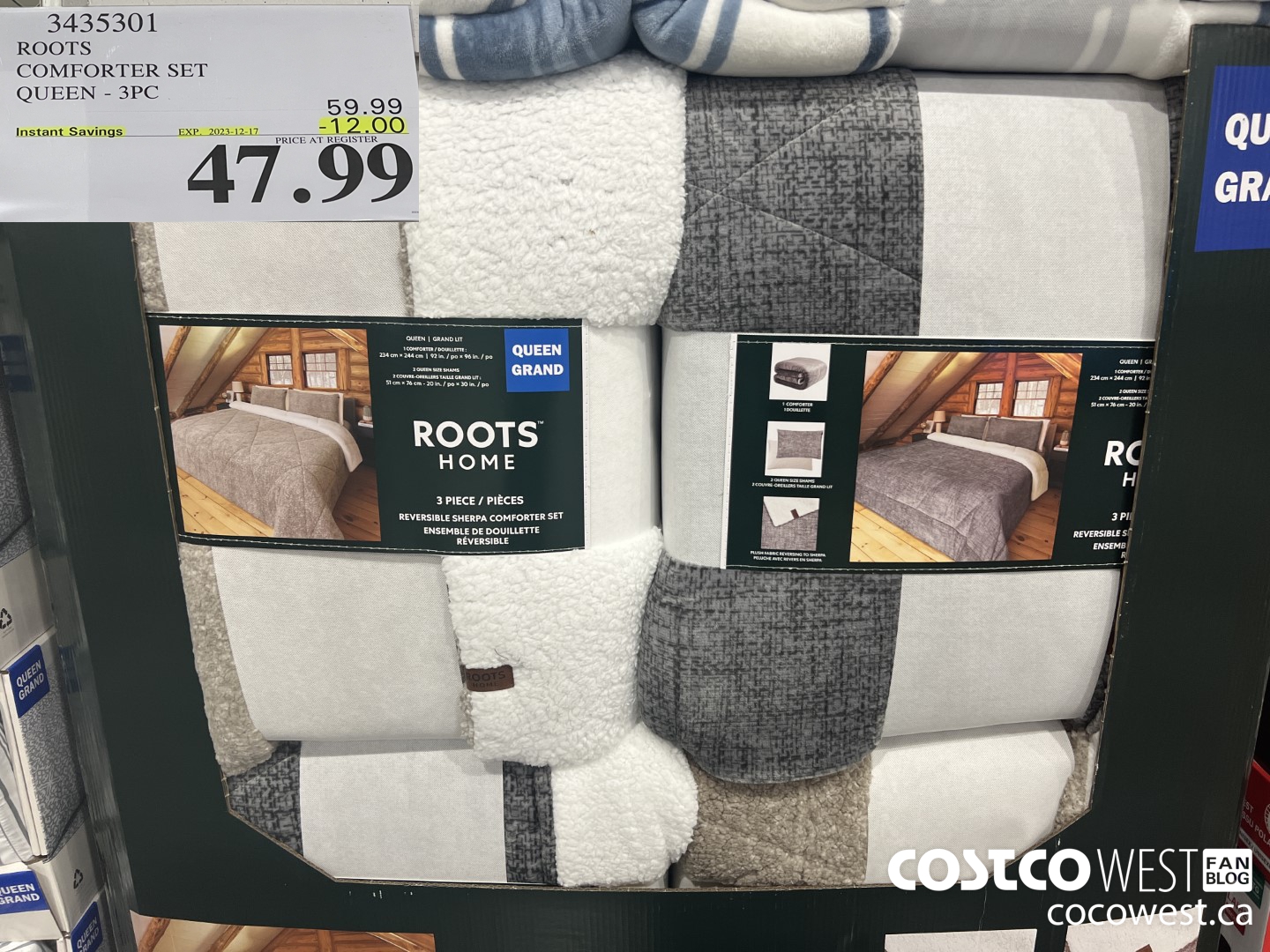 3435301 ROOTS COMFORTER SET QUEEN 3PC ($12.00 INSTANT SAVINGS EXPIRES ON 2023-12-17) $47.99