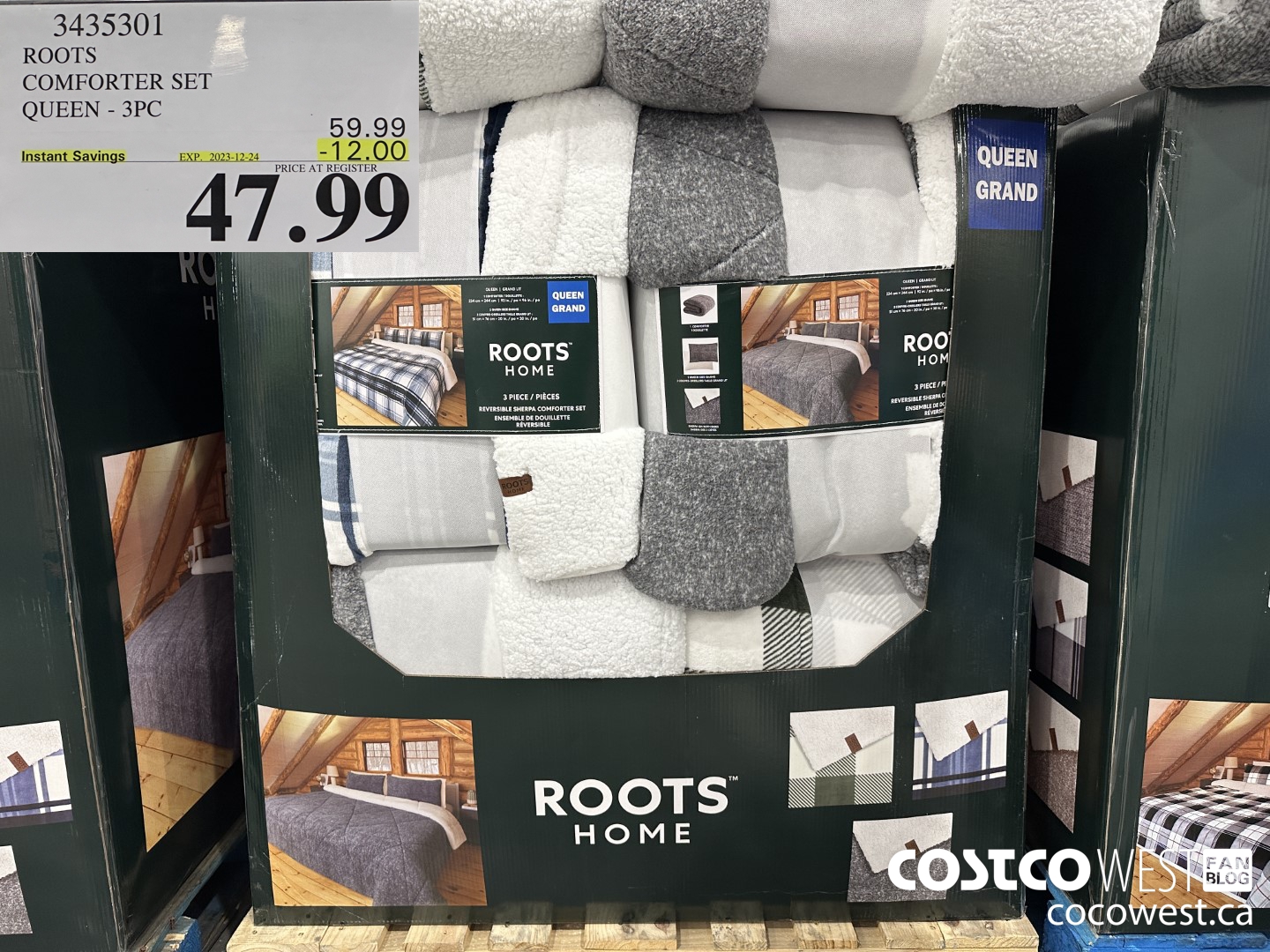 3435301 ROOTS COMFORTER SET QUEEN 3PC ($12.00 INSTANT SAVINGS EXPIRES ON 2023-12-24) $47.99