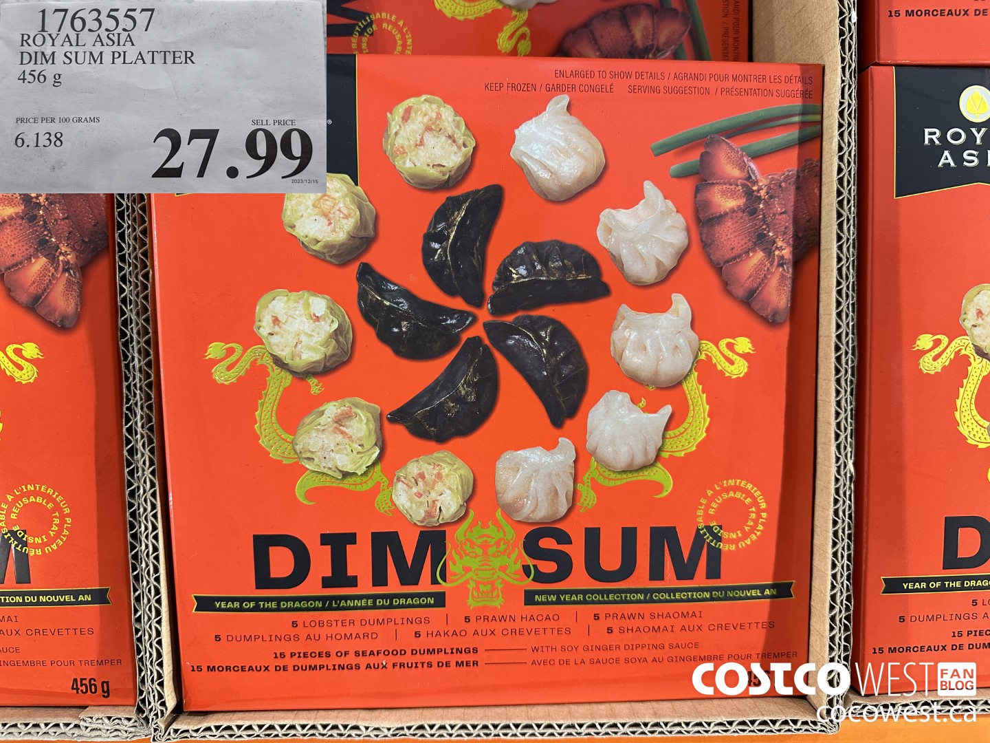 1763557 ROYAL ASIA DIM SUM PLATTER 456G $27.99