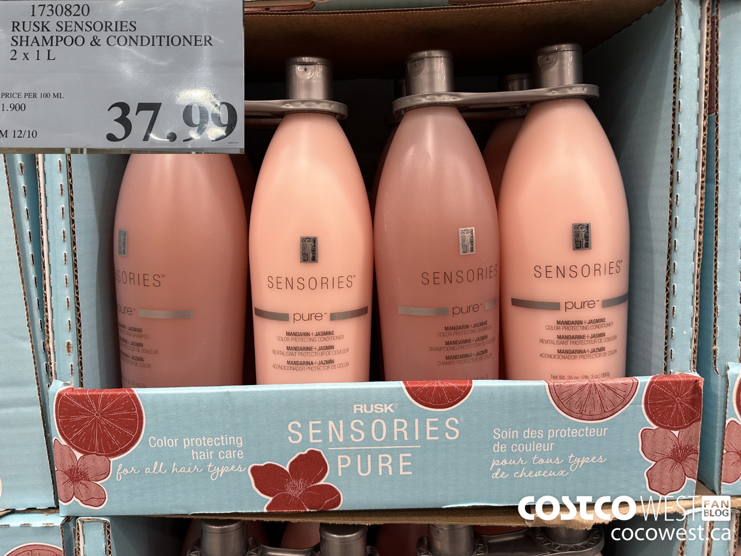 1730820 RUSK SENSORIES SHAMPOO & CONDITIONER 2 X 1L $37.99