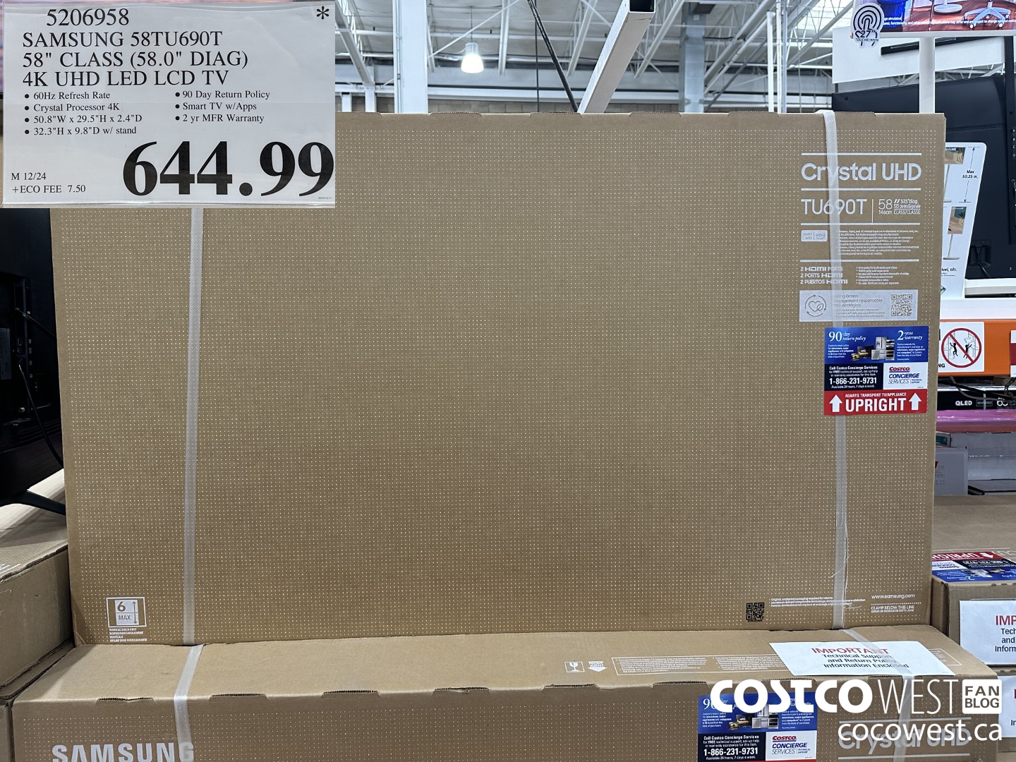 5206958 SAMSUNG UN58TU690T 58