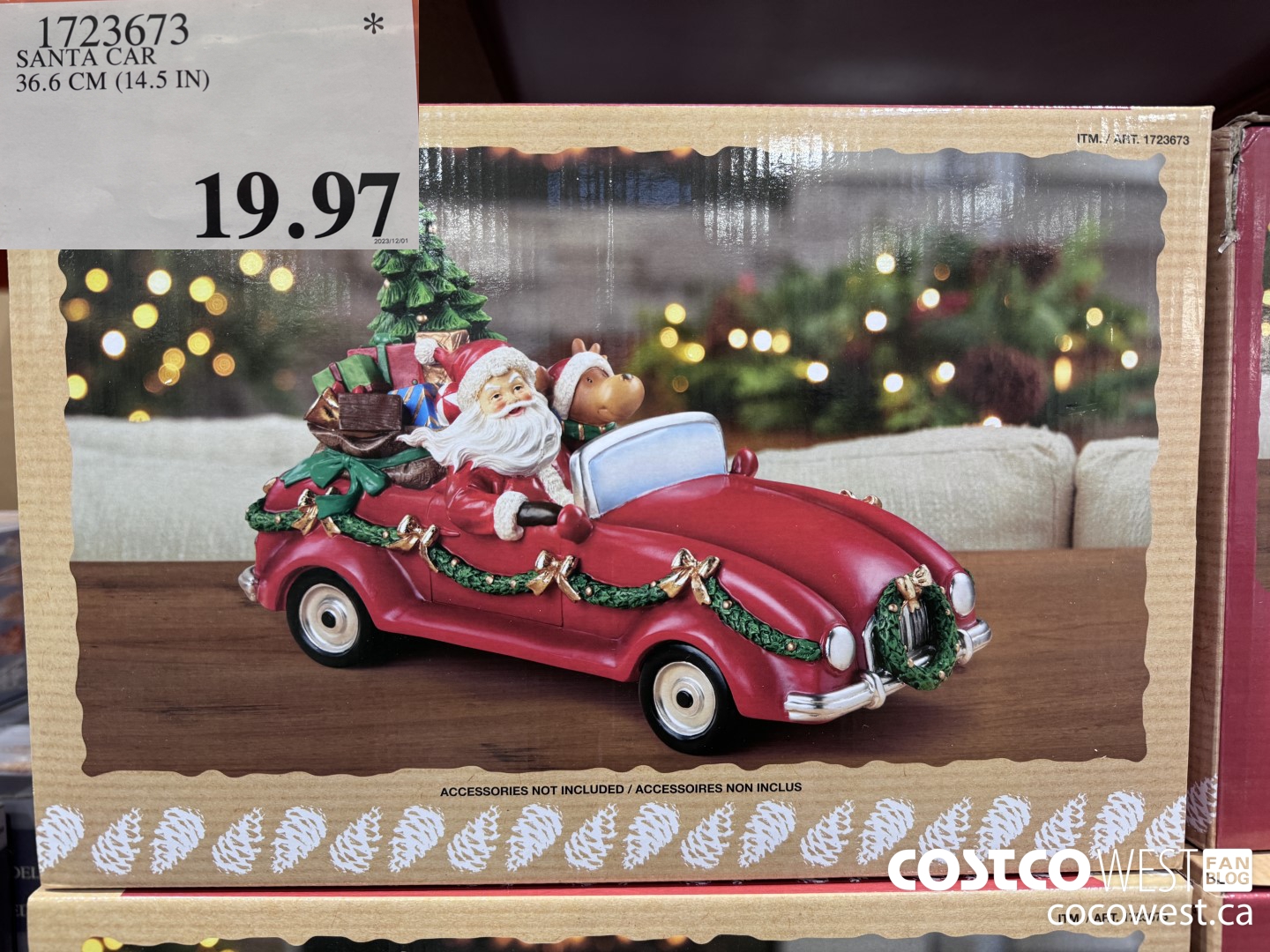 1723673 SANTA CAR 36.6 CM (14.5 IN) $19.97