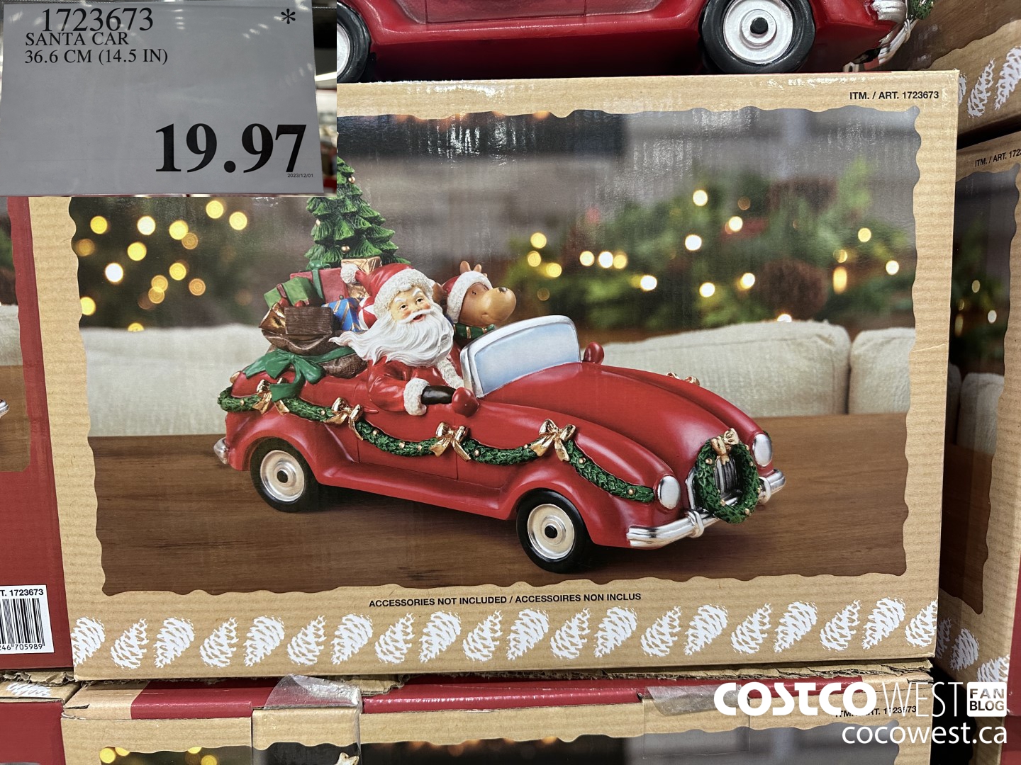 1723673 SANTA CAR 36.6 CM (14.5 IN) $19.97