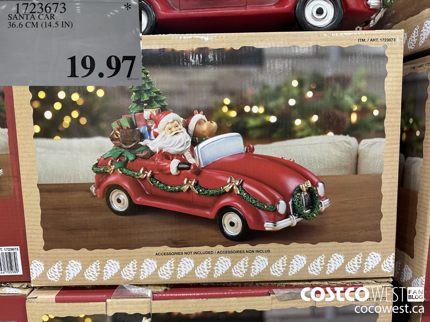 1723673 SANTA CAR 36.6 CM (14.5 IN) $19.97