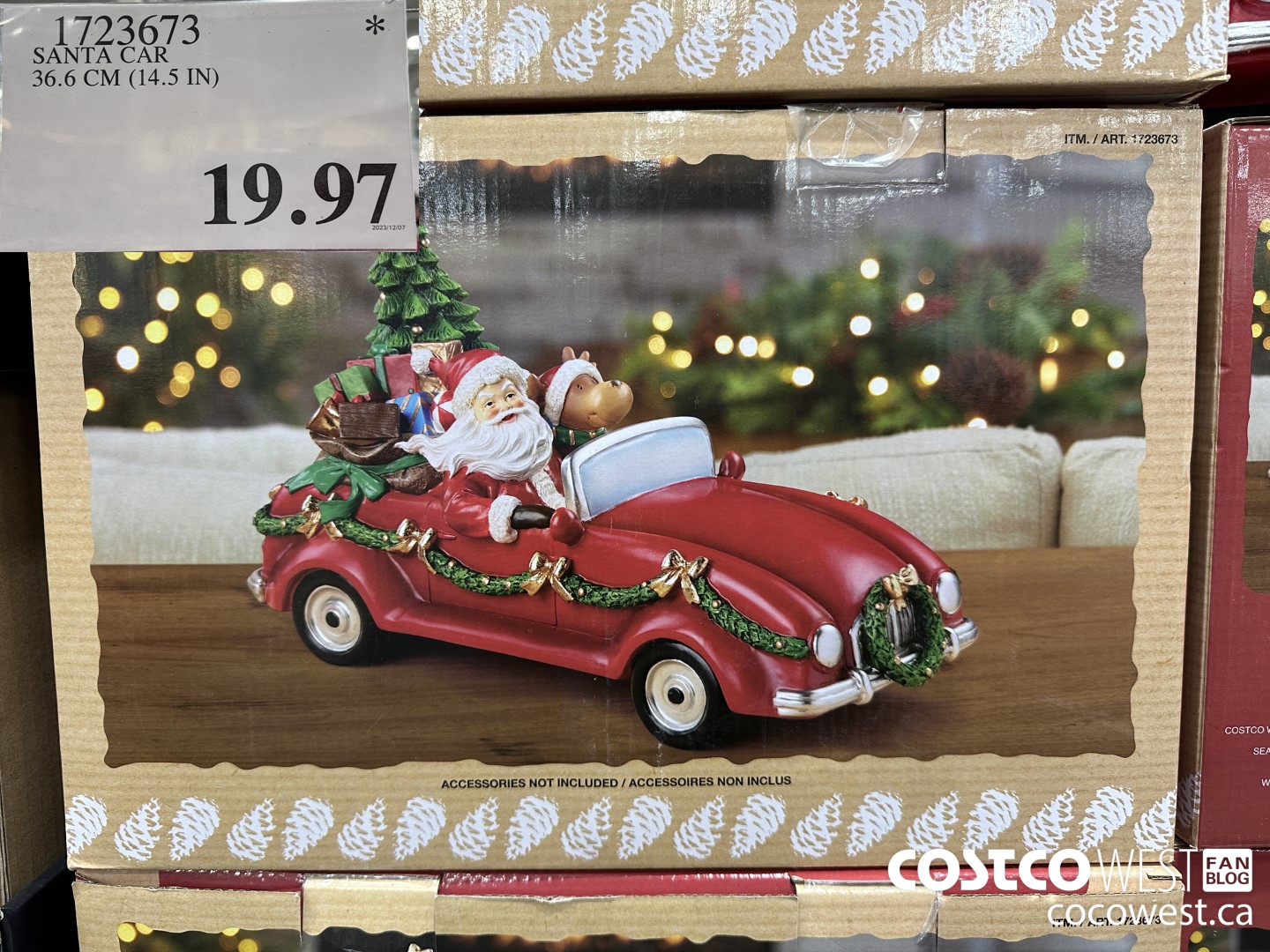 1723673 SANTA CAR 36.6 CM (14.5 IN) $19.97