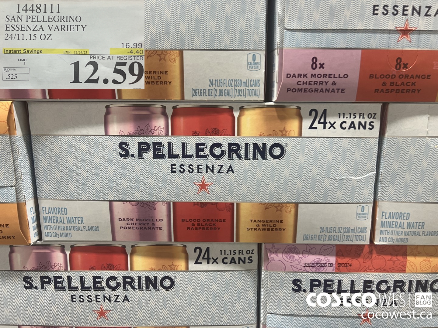 1448111 SAN PELLEGRINO ESSENZA VARIETY 24/11.15 OZ ($4.40 INSTANT SAVINGS EXPIRES ON 2023-12-24) $12.59
