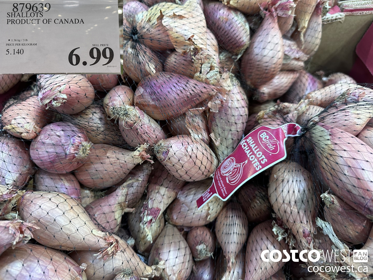 879639 SHALLOTS PRODUCT OF CANADA $6.99