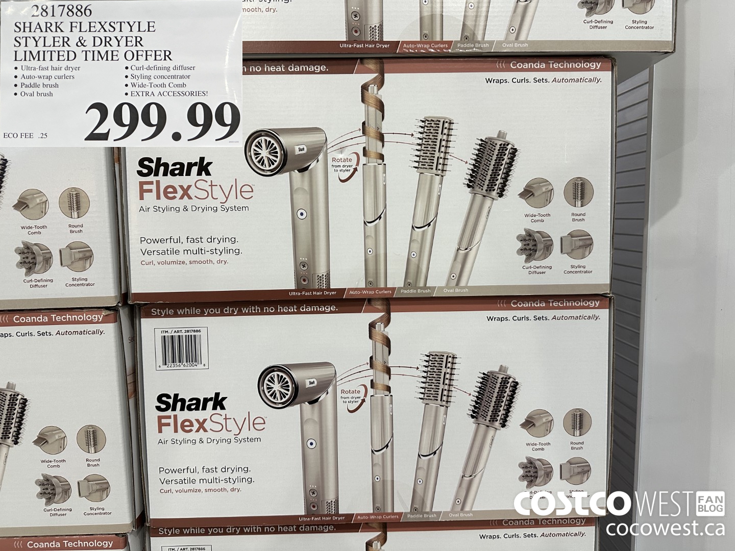 2817886 SHARK FLEXSTYLE STYLER & DRYER $299.99