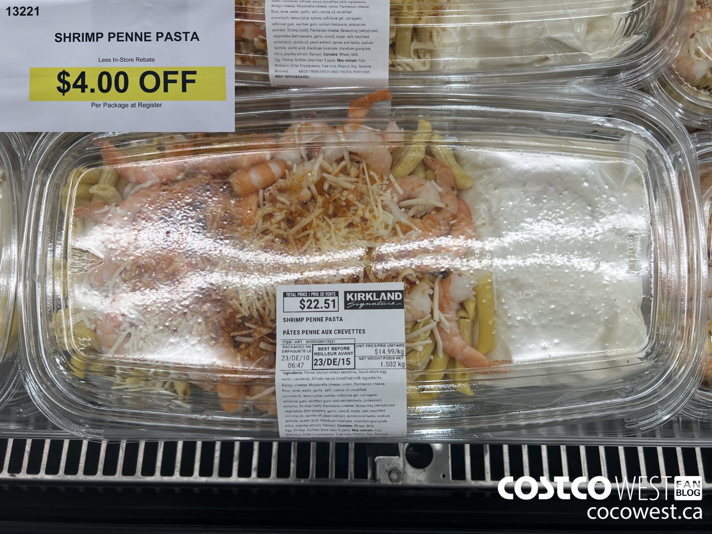 13221 SHRIMP PENNE PASTA ($4.00 INSTANT SAVINGS)