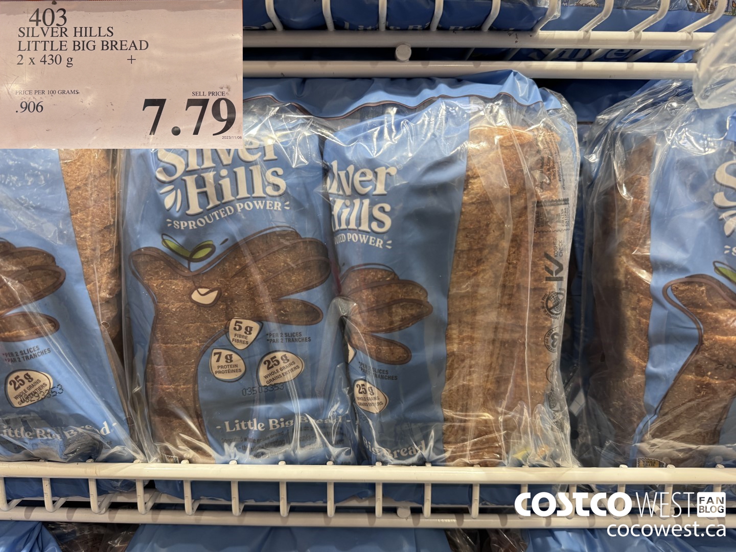403 SILVER HILLS LITTLE BIG BREAD 2 X 430 G $7.79