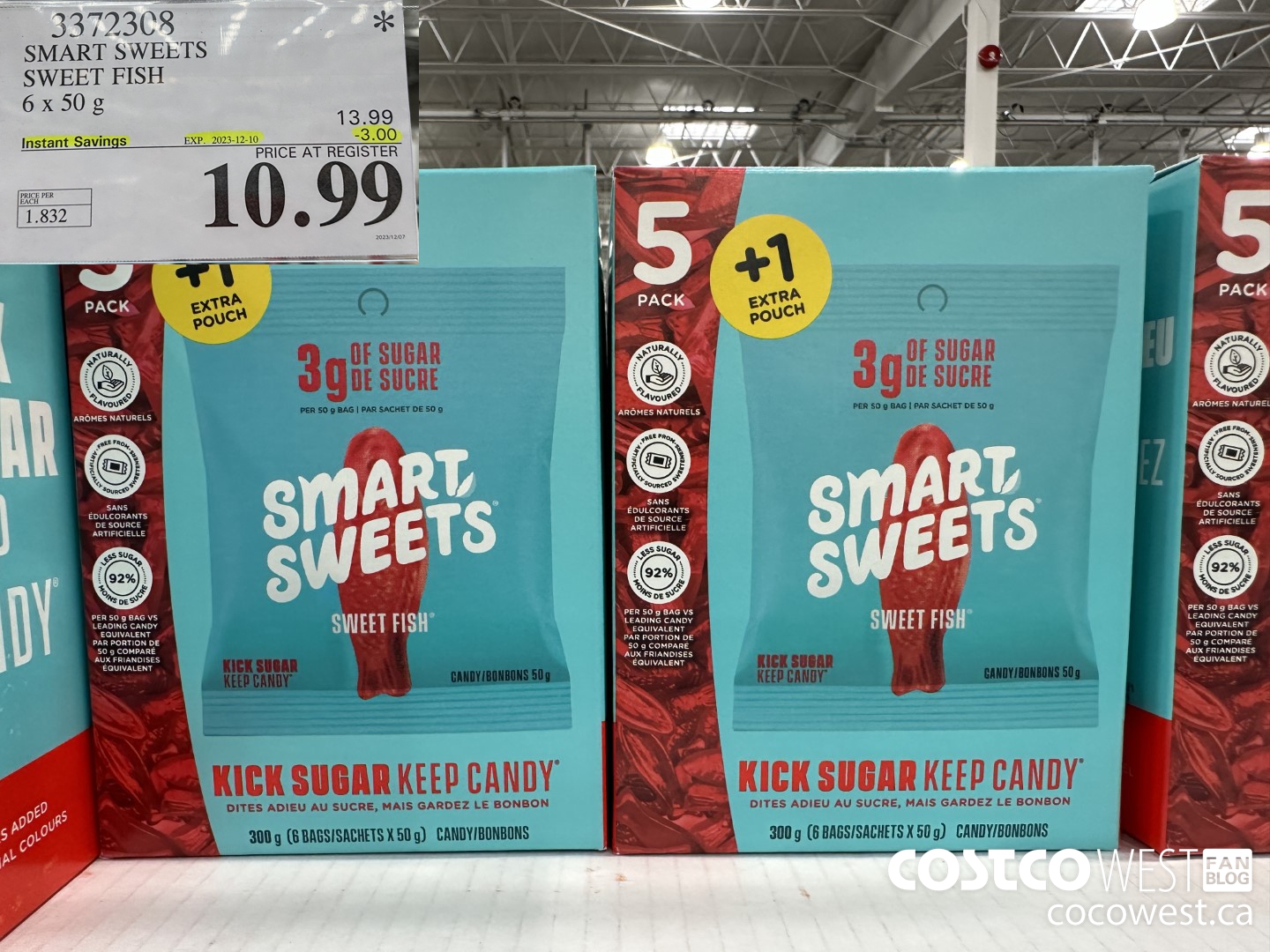 3372308 SMART SWEETS SWEET FISH 6 X 50 G ($3.00 INSTANT SAVINGS EXPIRES ON 2023-12-10) $10.99