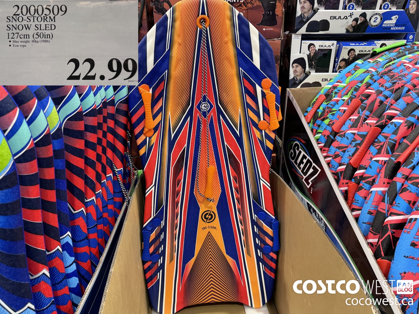 2000509 SNO STORM SNOW SLED 127 CM (50 IN) $22.99