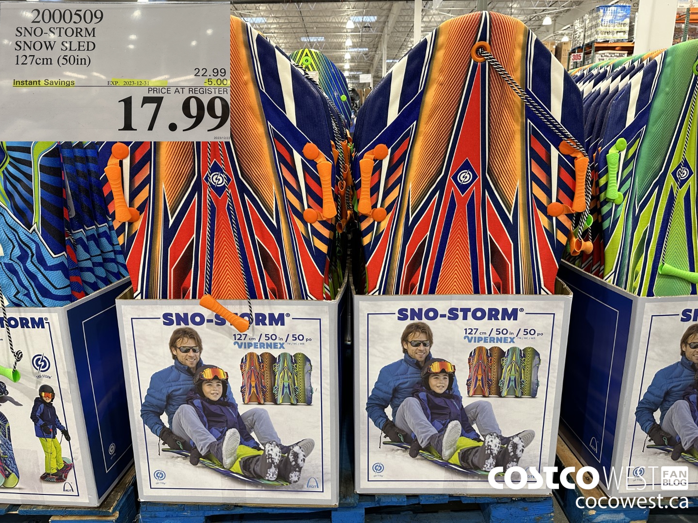 2000509 SNO STORM SNOW SLED 127 CM (50 IN) ($5.00 INSTANT SAVINGS EXPIRES ON 2023-12-31) $17.99