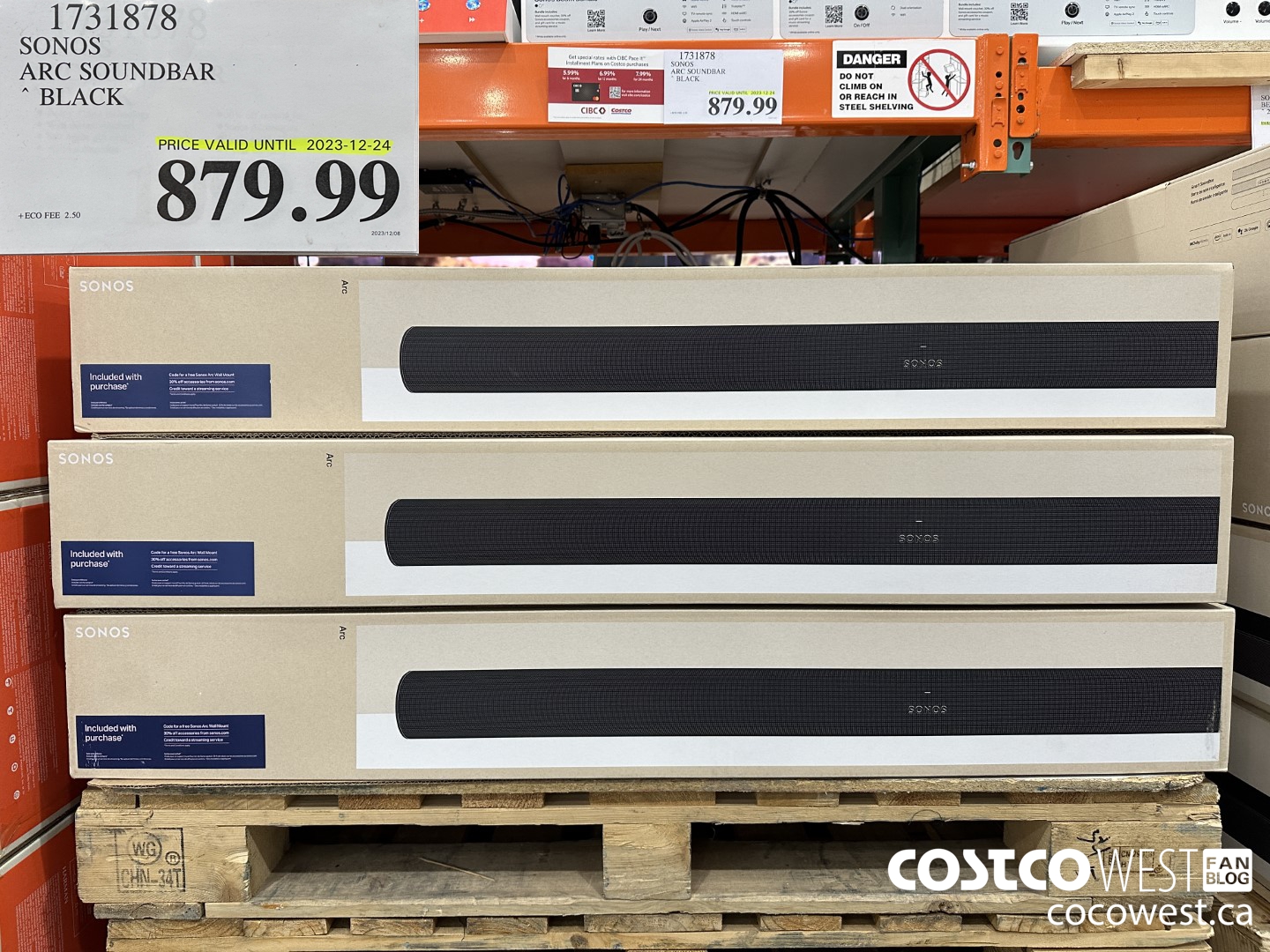 1731878 SONOS ARC SOUNDBAR BLACK (EXPIRES ON 2023-12-24) $879.99