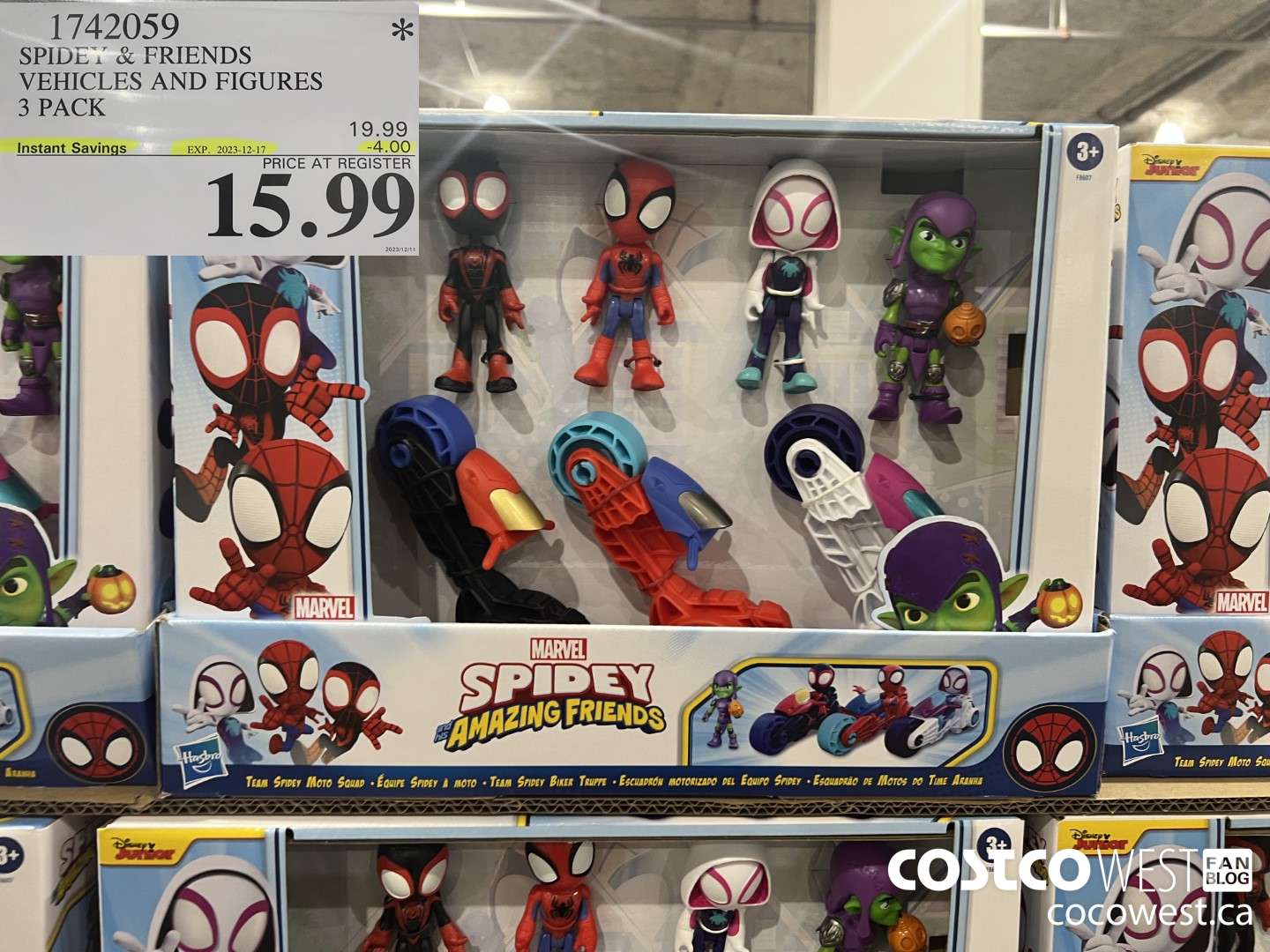 1742059 SPIDEY & FRIENDS VEHICLES AND FIGURES 3 PACK ($4.00 INSTANT SAVINGS EXPIRES ON 2023-12-17) $15.99