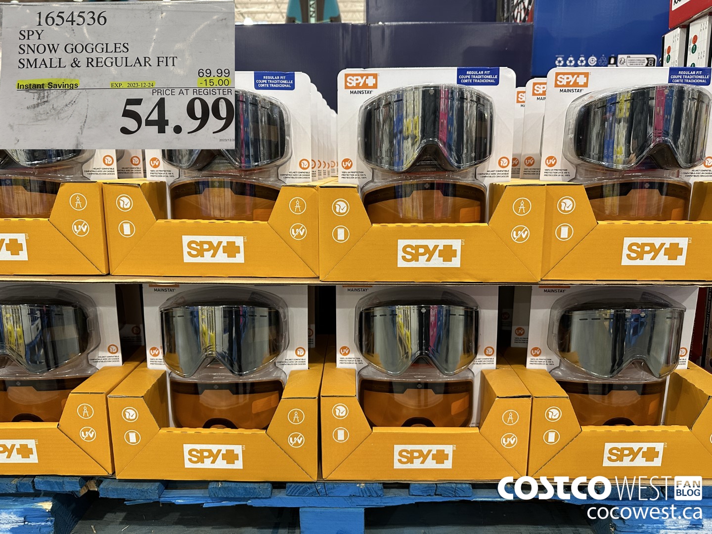 1654536 SPY SNOW GOGGLES SMALL & REGULAR FIT ($15.00 INSTANT SAVINGS EXPIRES ON 2023-12-24) $54.99