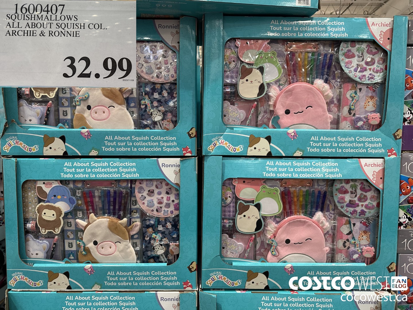 1600407 SQUISHMALLOWS ALL ABOUT SQUISH COL. ARCHIE & RONNIE $32.99