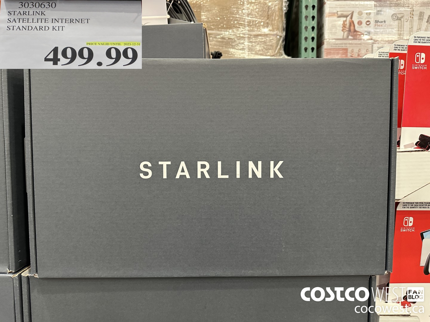 3030630 STARLINK SATELLITE INTERNET STANDARD KIT (EXPIRES ON 2023-12-31) $499.99