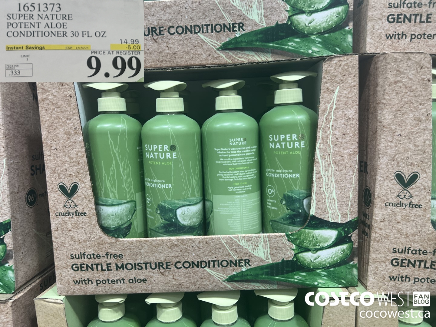 1651373 SUPER NATURE POTENT ALOE CONDITIONER 30 FL OZ ($5.00 INSTANT SAVINGS EXPIRES ON 2023-12-24) $9.99