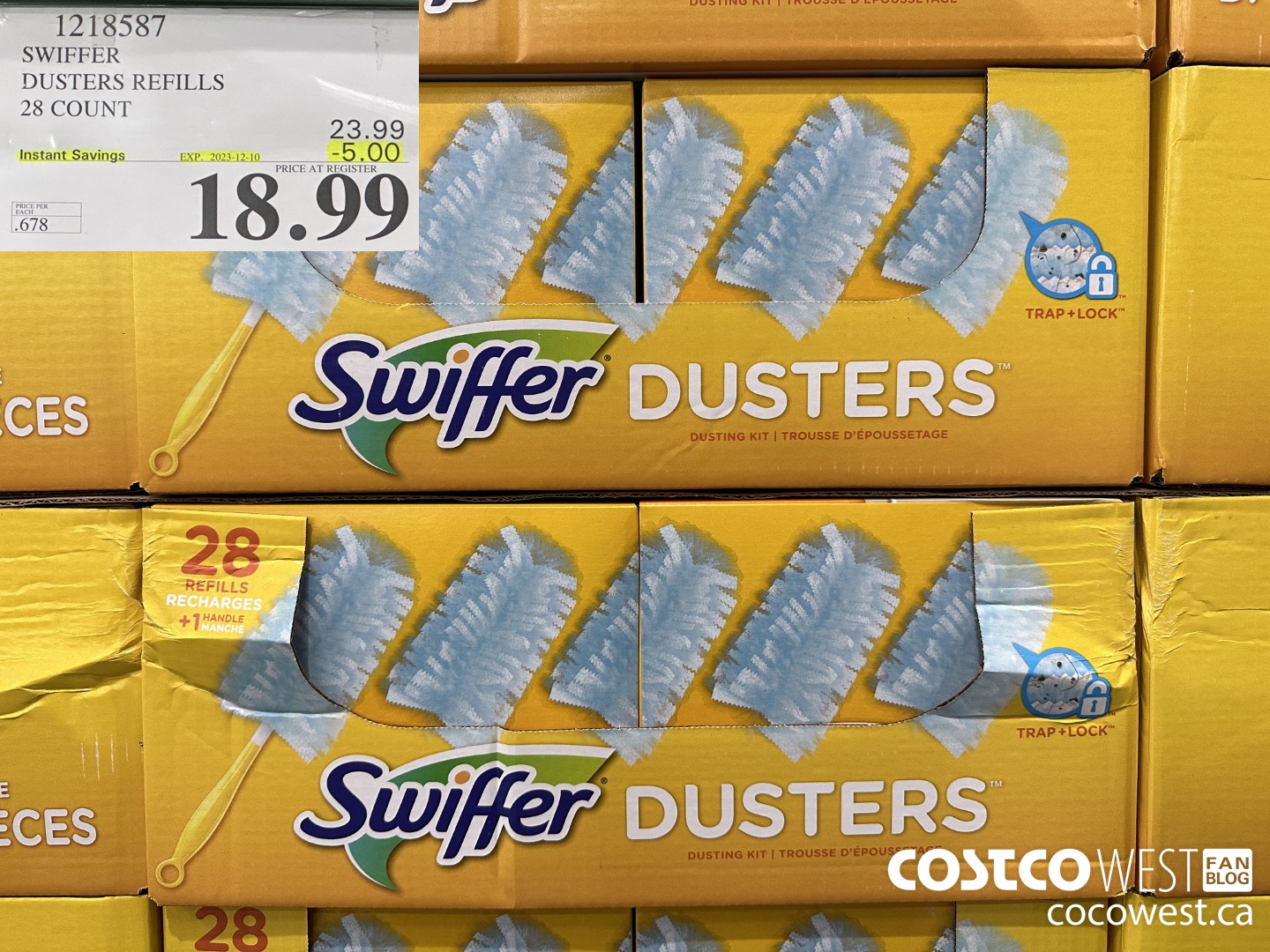 1218587 SWIFFER DUSTERS REFILLS 28 COUNT ($5.00 INSTANT SAVINGS EXPIRES ON 2023-12-10) $18.99