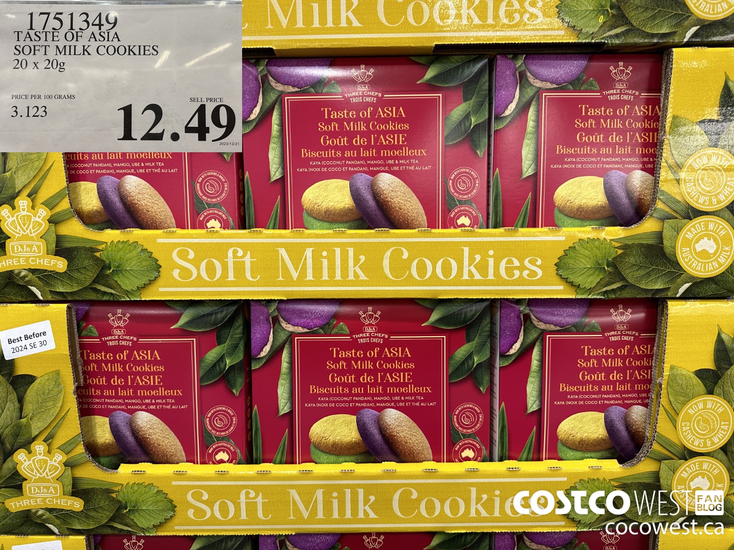 1751349 TASTE OF ASIA SOFT MILK COOKIES 20 X 20G $12.49