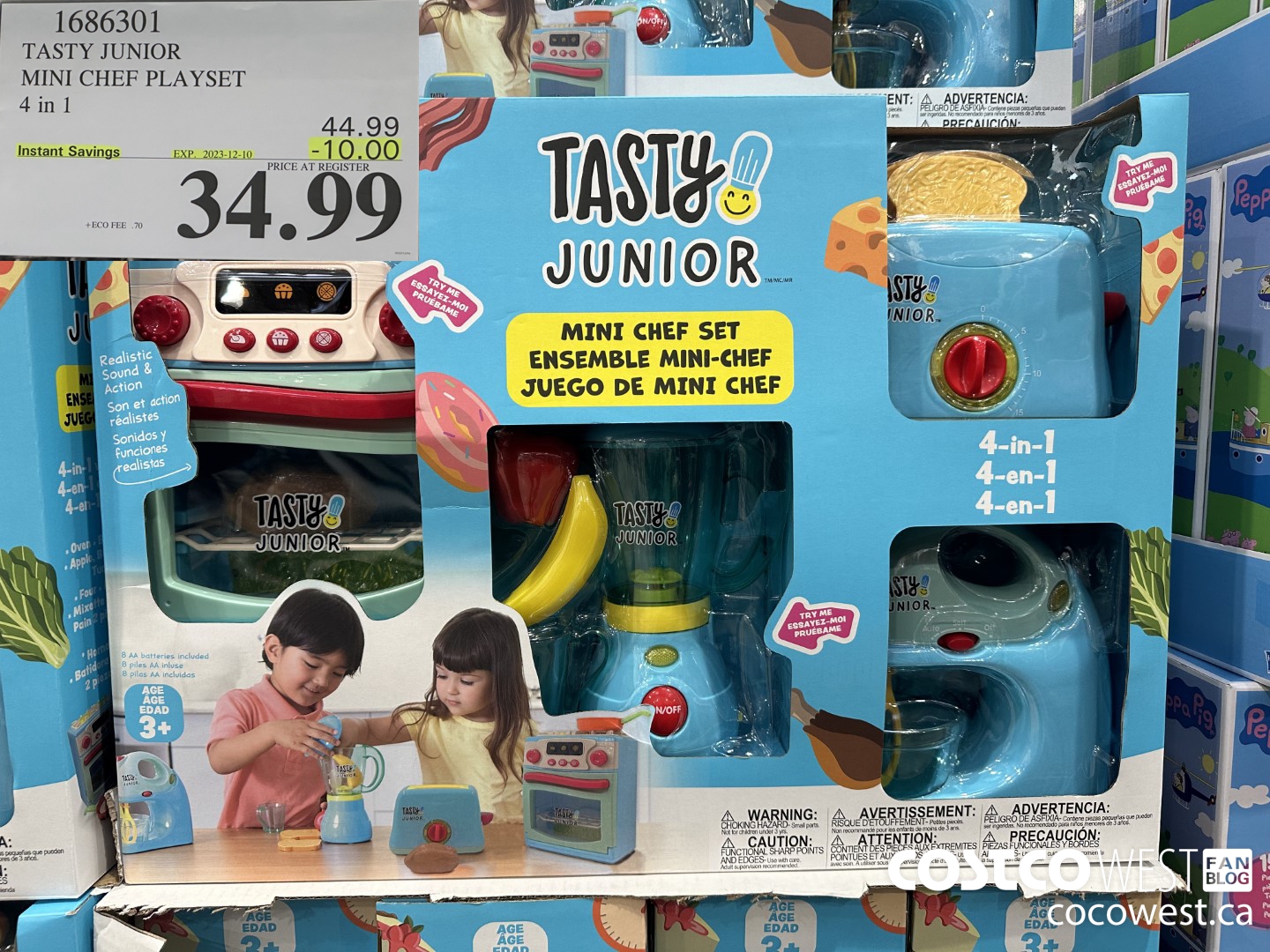 1686301 TASTY JR MINI CHEF 4 IN 1 PLAYSET ($10.00 INSTANT SAVINGS EXPIRES ON 2023-12-10) $34.99
