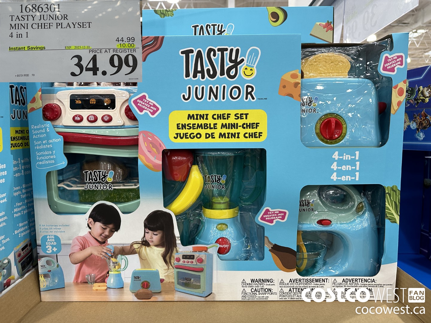 1686301 TASTY JR MINI CHEF 4 IN 1 PLAYSET ($10.00 INSTANT SAVINGS EXPIRES ON 2023-12-10) $34.99