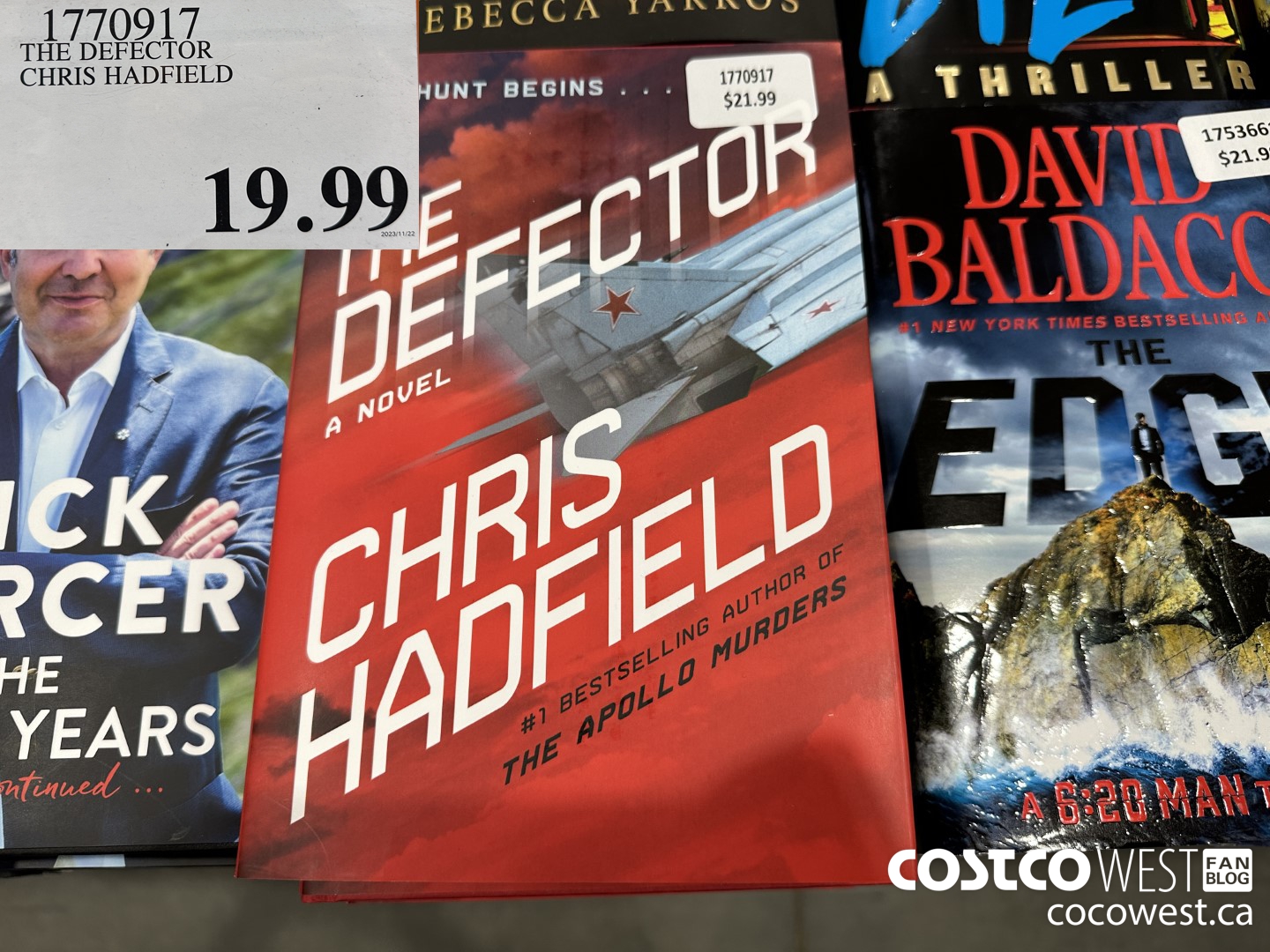 1770917 THE DEFECTOR CHRIS HADFIELD $19.99