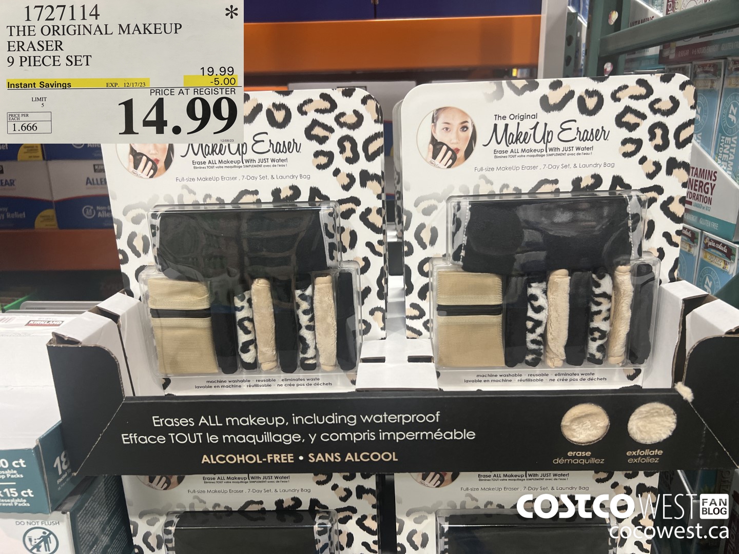 1727114 THE ORIGINAL MAKEUP ERASER 9 PIECE SET ($5.00 INSTANT SAVINGS EXPIRES ON 2023-12-17) $14.99