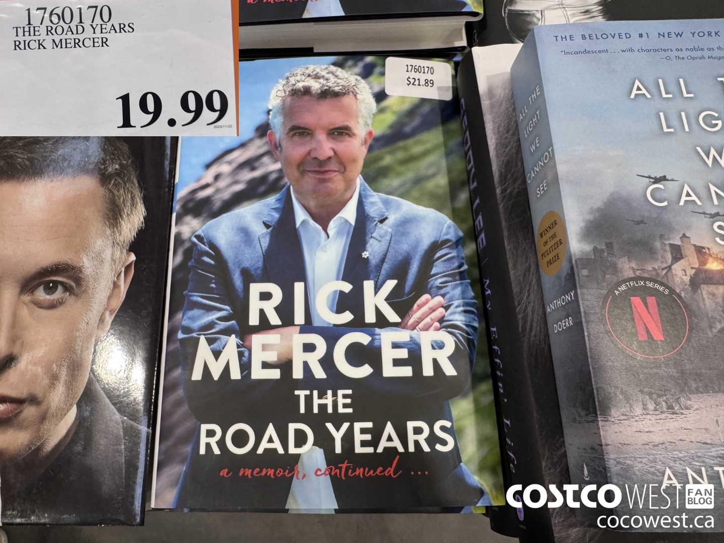 1760170 THE ROAD YEARS RICK MERCER  $19.99