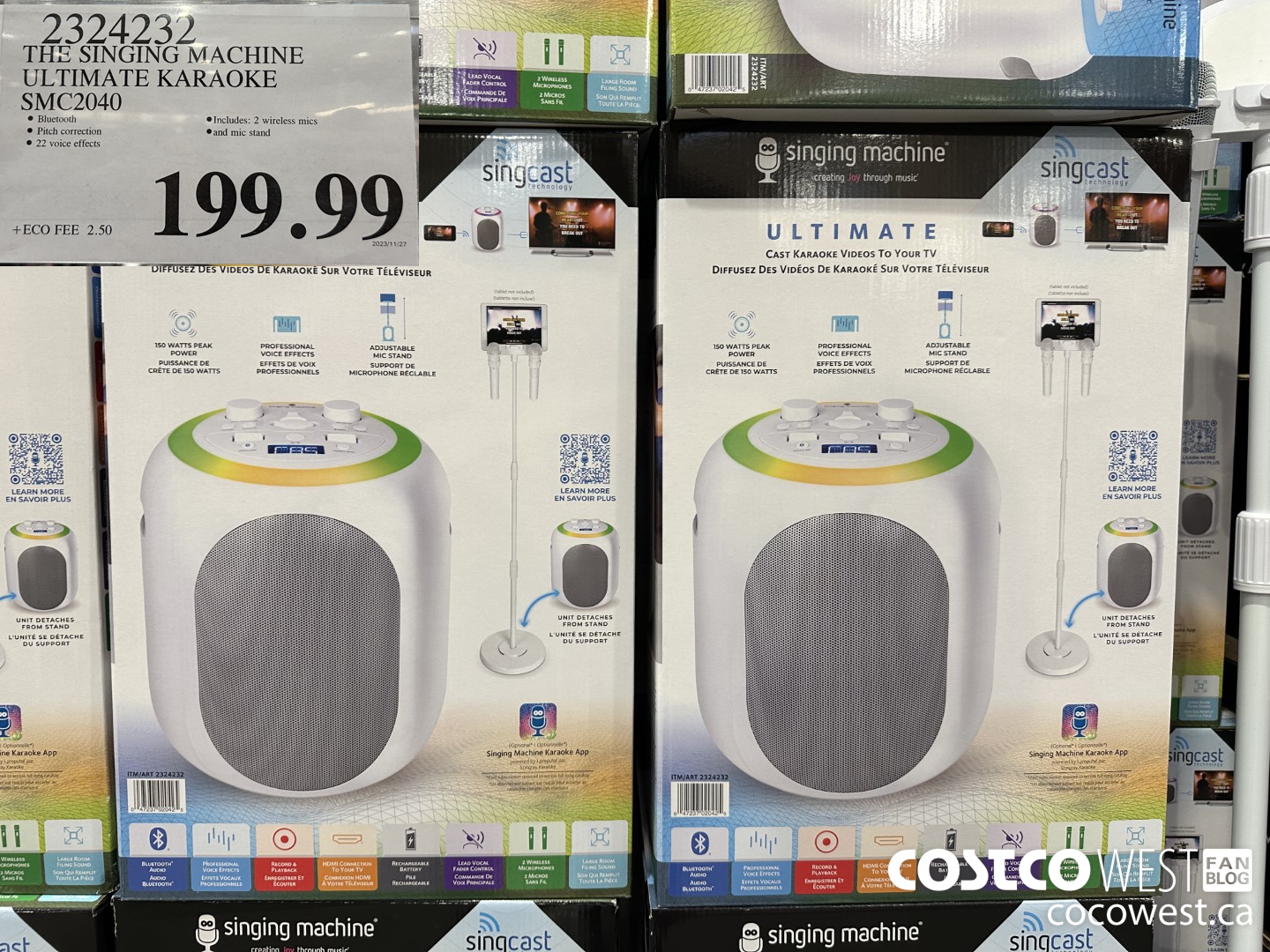 2324232 THE SINGING MACHINE ULTIMATE KARAOKE SMC2040 $199.99