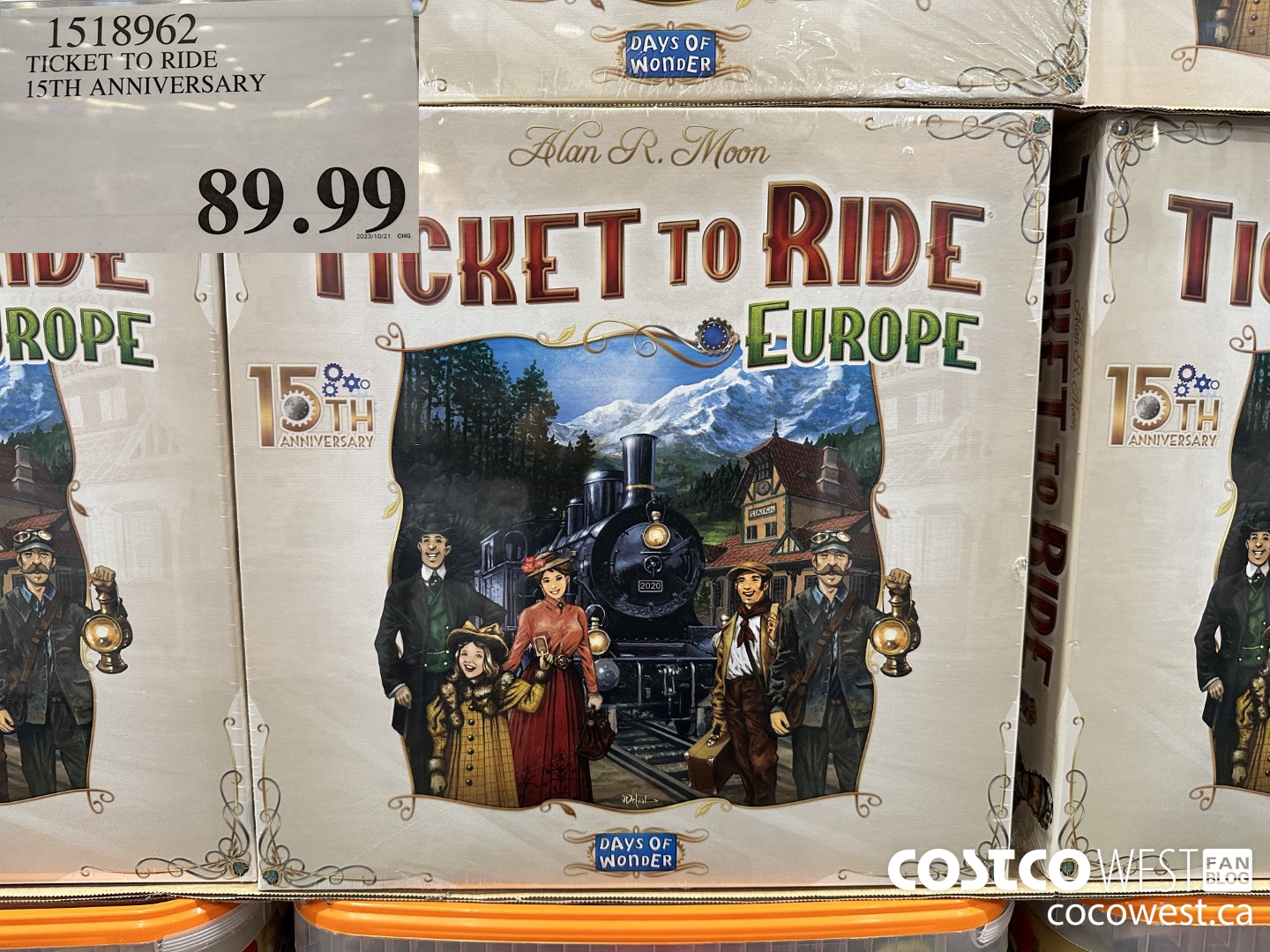 1518962 TICKET TO RIDE 15TH ANNIVERSARY $89.99