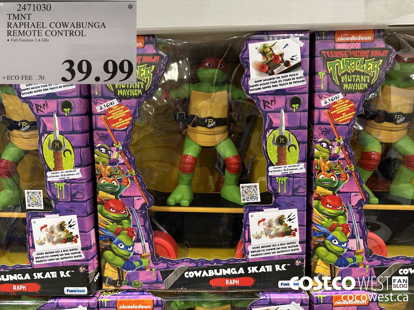 2471030 TMNT RAPHAEL COWABUNGA REMOTE CONTROL $39.99