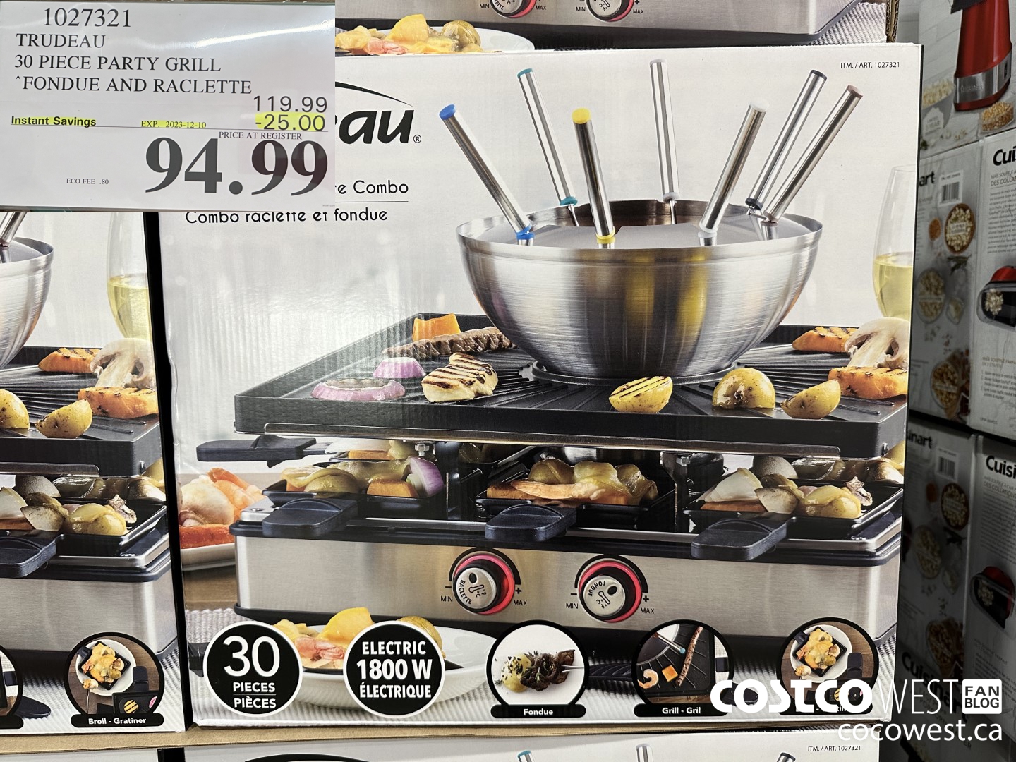 1027321 TRUDEAU 30 PIECE PARTY GRILL AND FONDUE SET ($25.00 INSTANT SAVINGS EXPIRES ON 2023-12-10) $94.99
