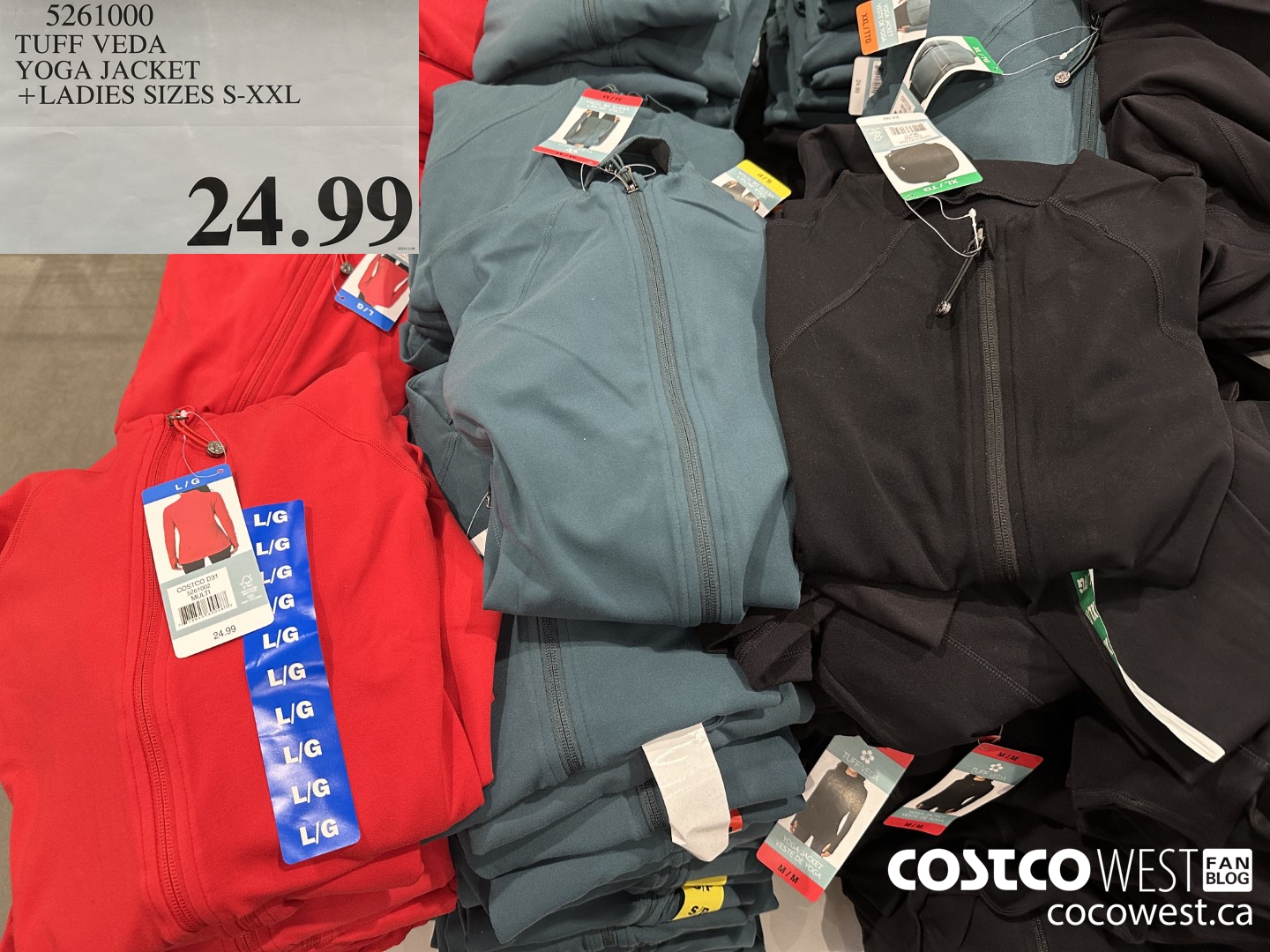 5261000 TUFF VEDA YOGA JACKET LADIES SIZES S-XXL $24.99