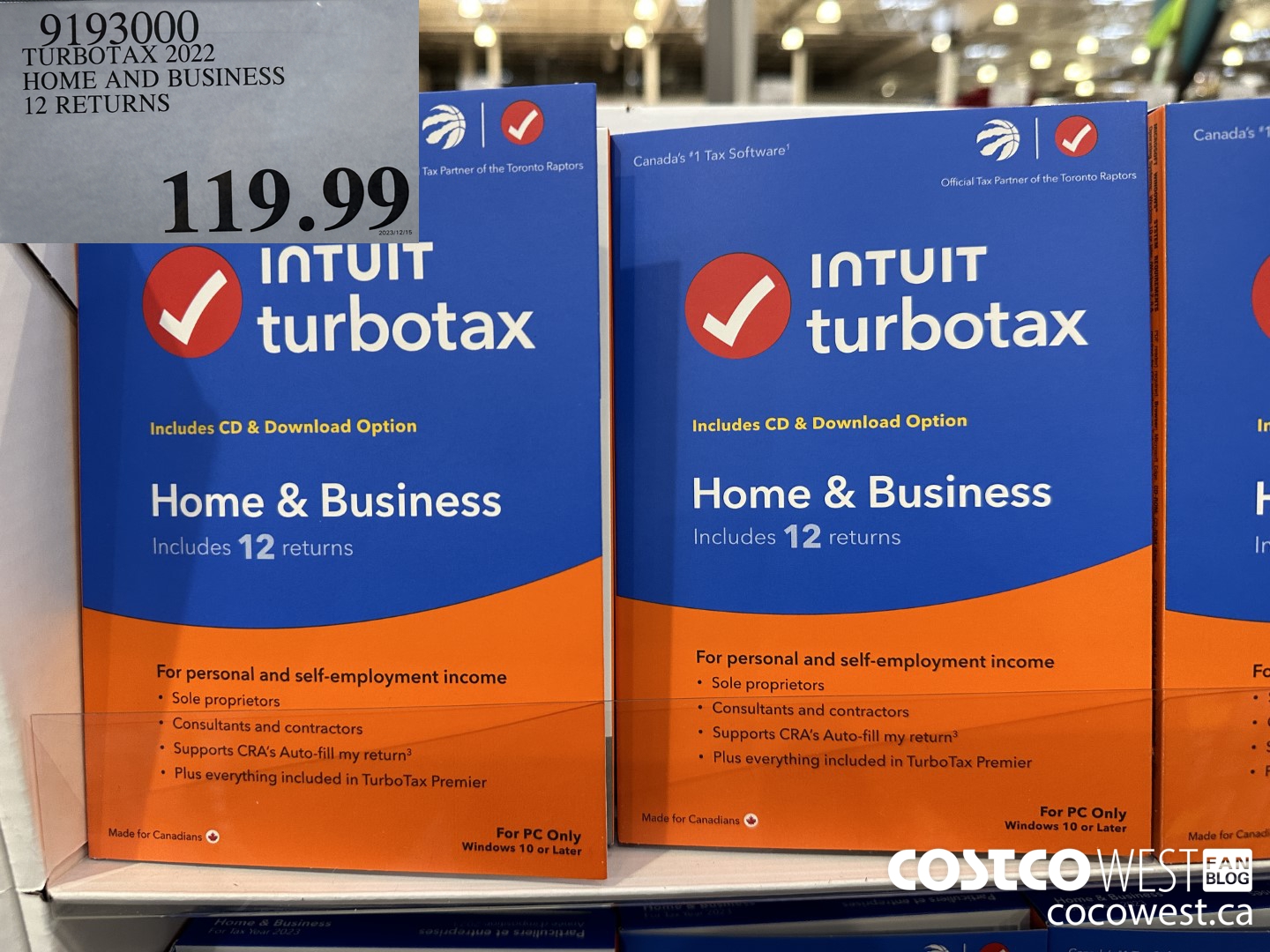9193000 TURBOTAX 2023 HOME&BUS/SELF EMPLOY 12 RETURNS $119.99
