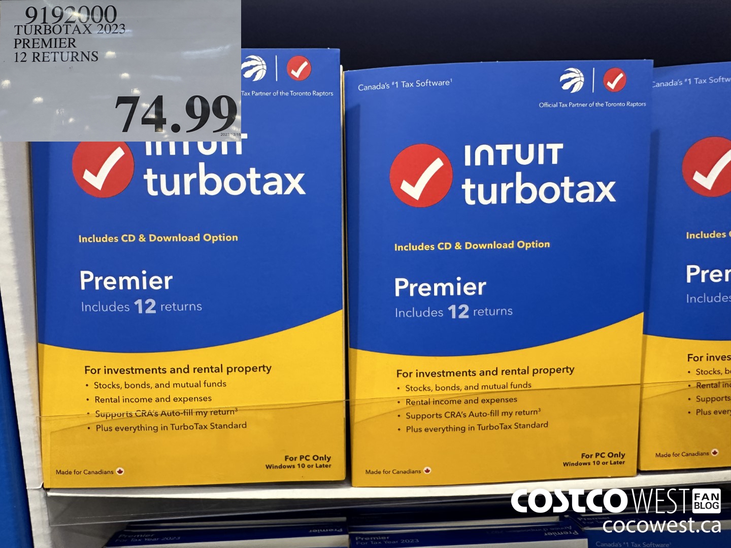9192000 TURBOTAX 2023 PREMIER/ONLINE 12 RETURNS $74.99