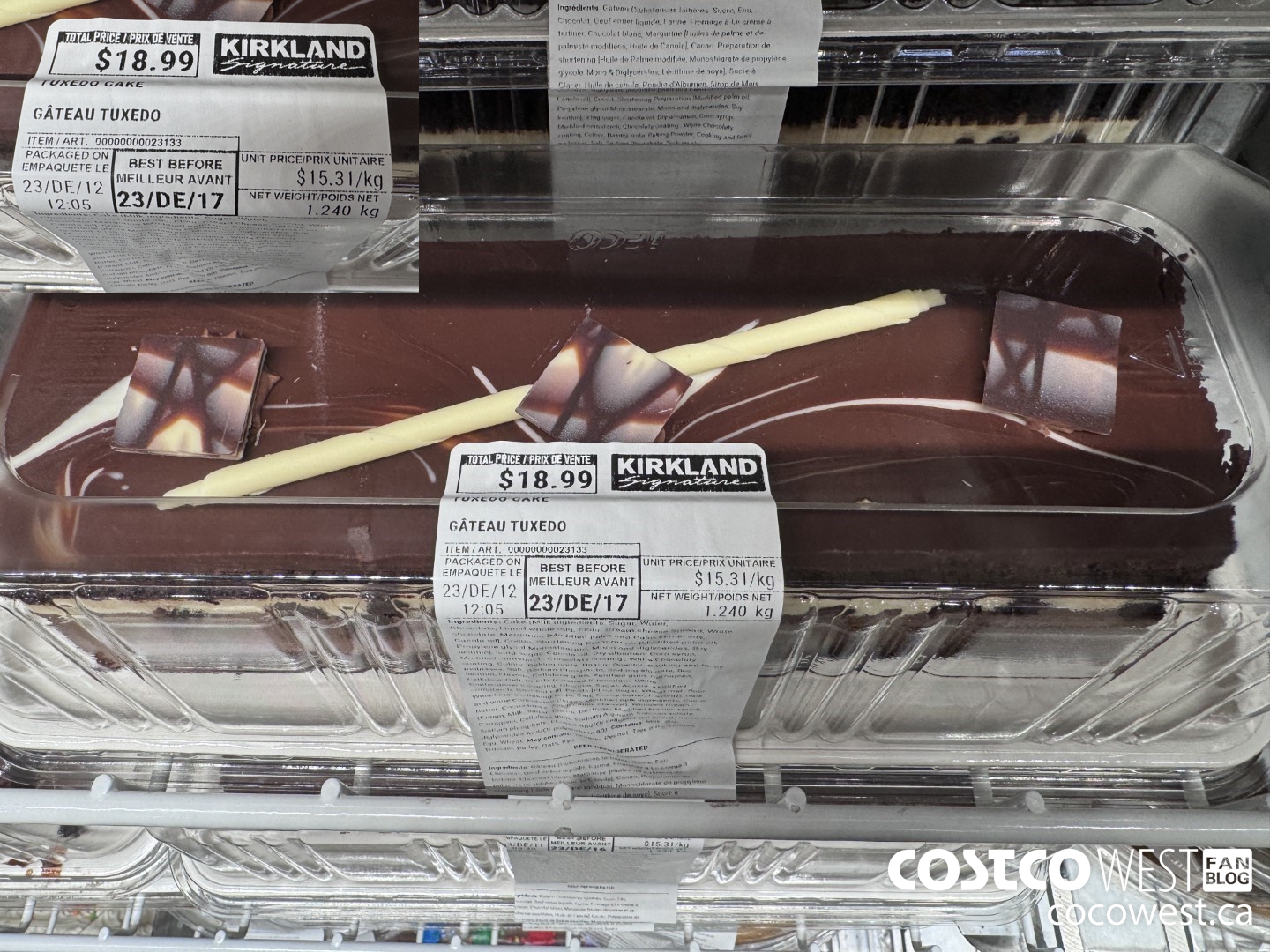 23133 TUXEDO CAKE $18.99