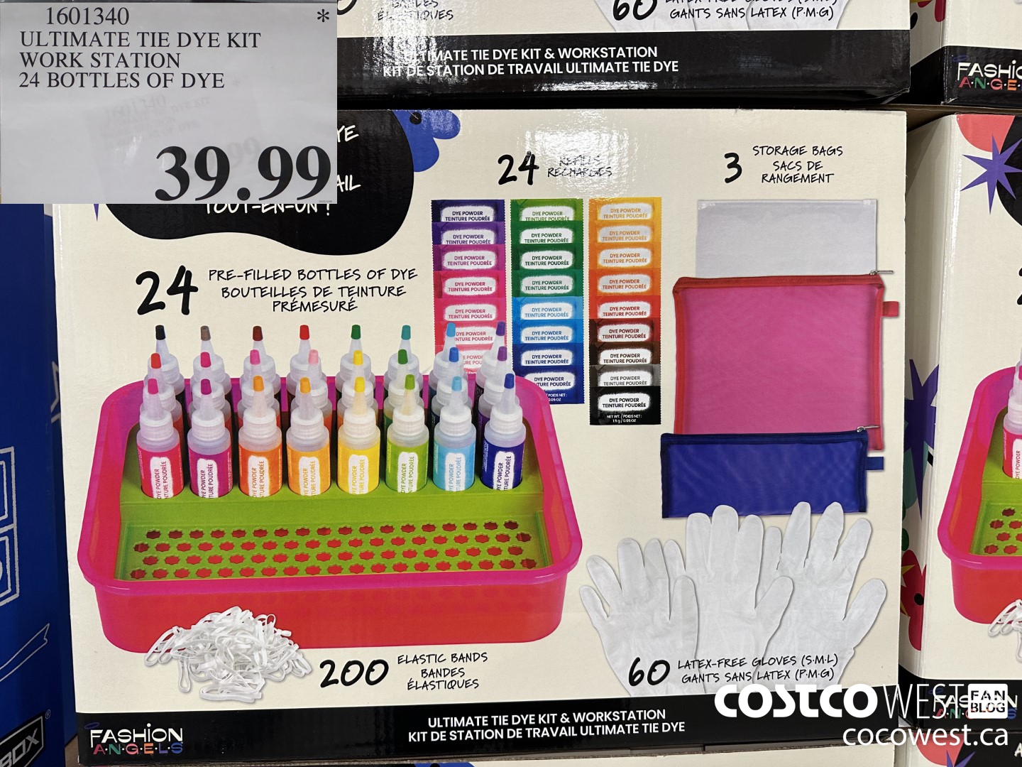 1601340 ULTIMATE TIE DYE KIT WORK STATION 24 BOTTLES OF DYE $39.99