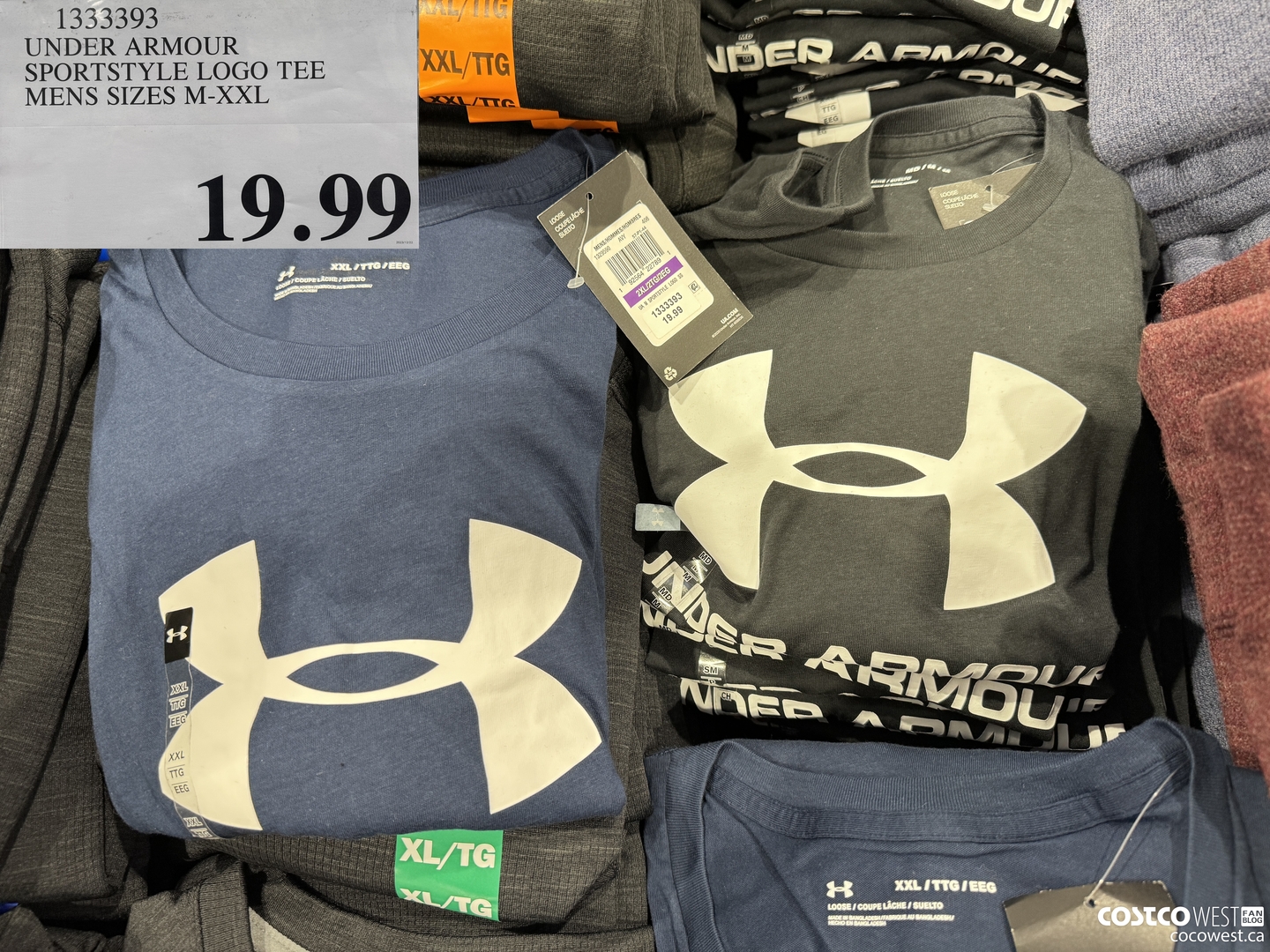 1333393 UNDER ARMOUR SPORTSTYLE LOGO TEE MENS SIZES M-XXL  $19.99