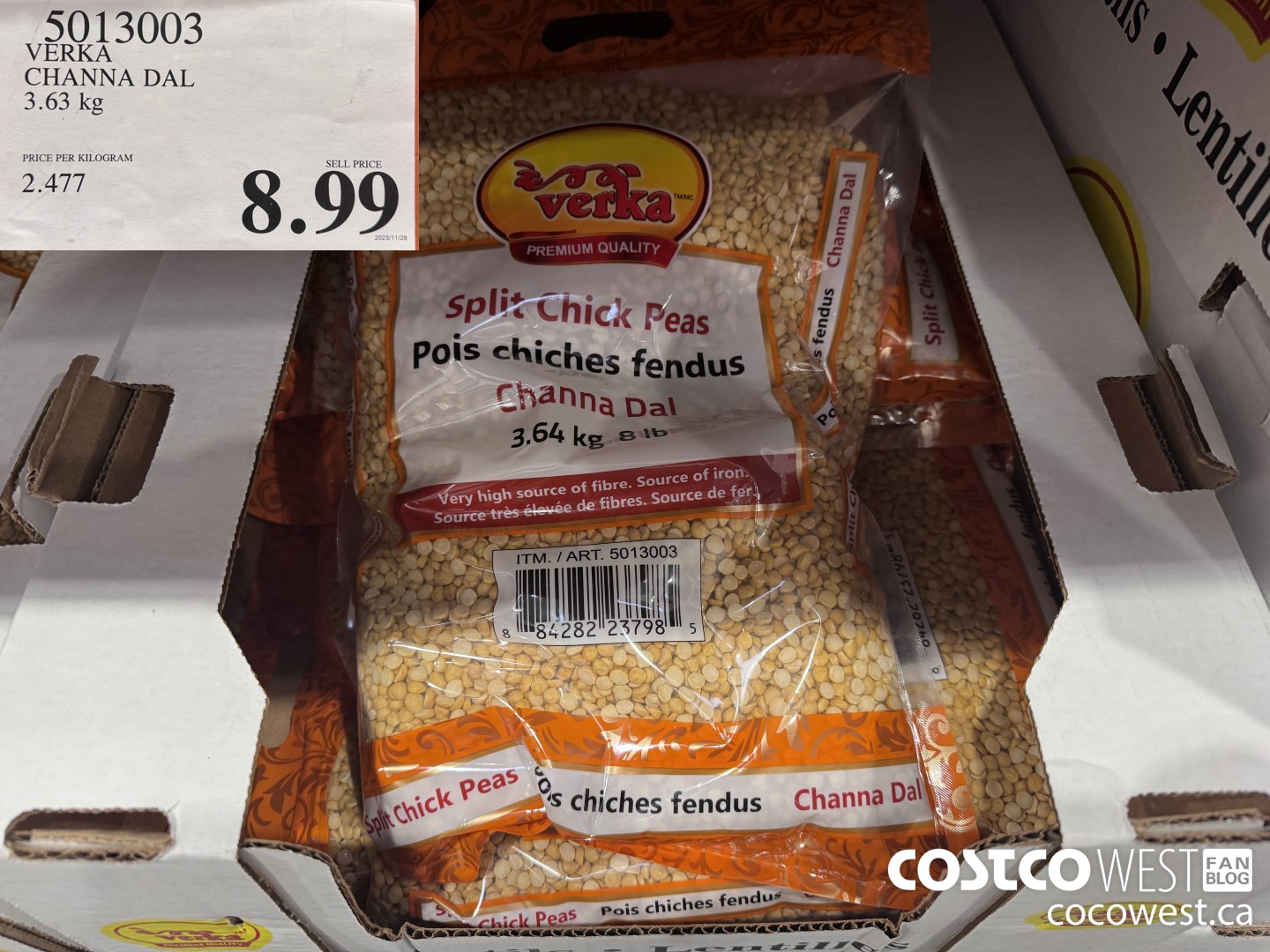 5013003 VERKA CHANNA DAL 3.63 KG $8.99
