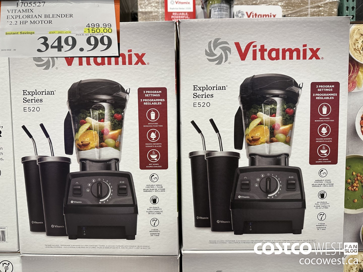 1705527 VITAMIX EXPLORIAN BLENDER 2.2 HP MOTOR ($150.00 INSTANT SAVINGS EXPIRES ON 2023-12-31) $349.99