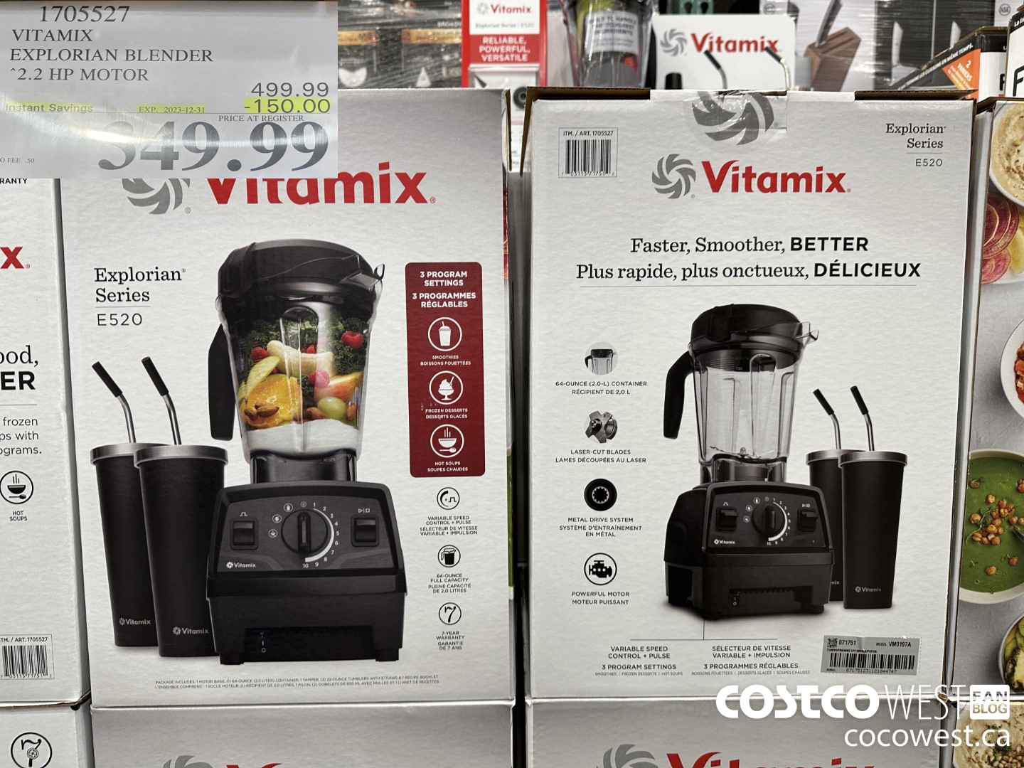 1705527 VITAMIX EXPLORIAN BLENDER 2.2 HP MOTOR ($150.00 INSTANT SAVINGS EXPIRES ON 2023-12-31) $349.99