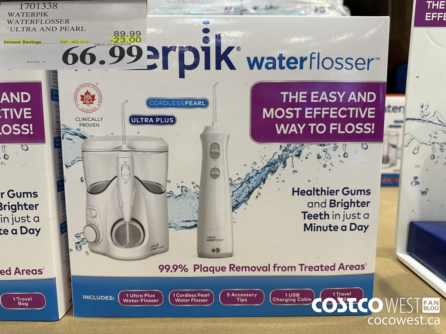 1701338 WATERPIK WATERFLOSSER ULTRA AND PEARL ($23.00 INSTANT SAVINGS EXPIRES ON 2023-12-31) $66.99