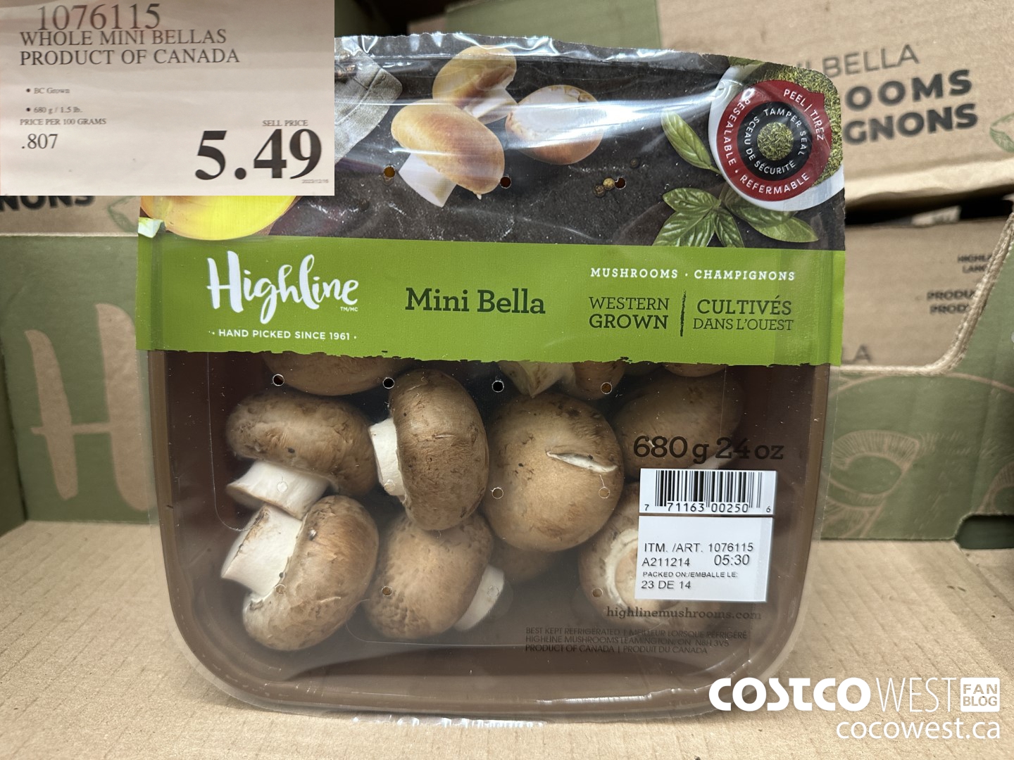 1076115 WHOLE MINI BELLAS PRODUCT OF CANADA $5.49